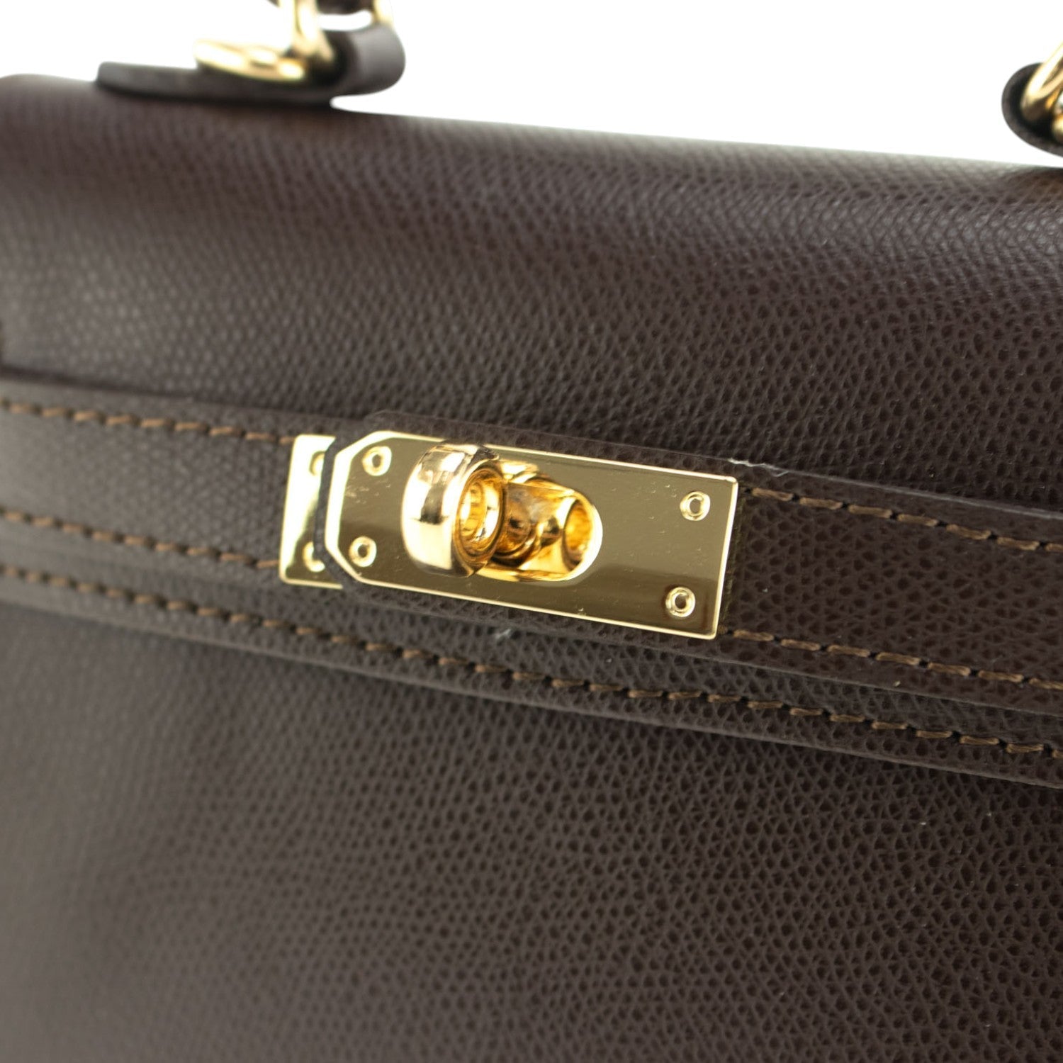 Bolso en Piel Pregato mini Latenza Chocolate - KimondoShop