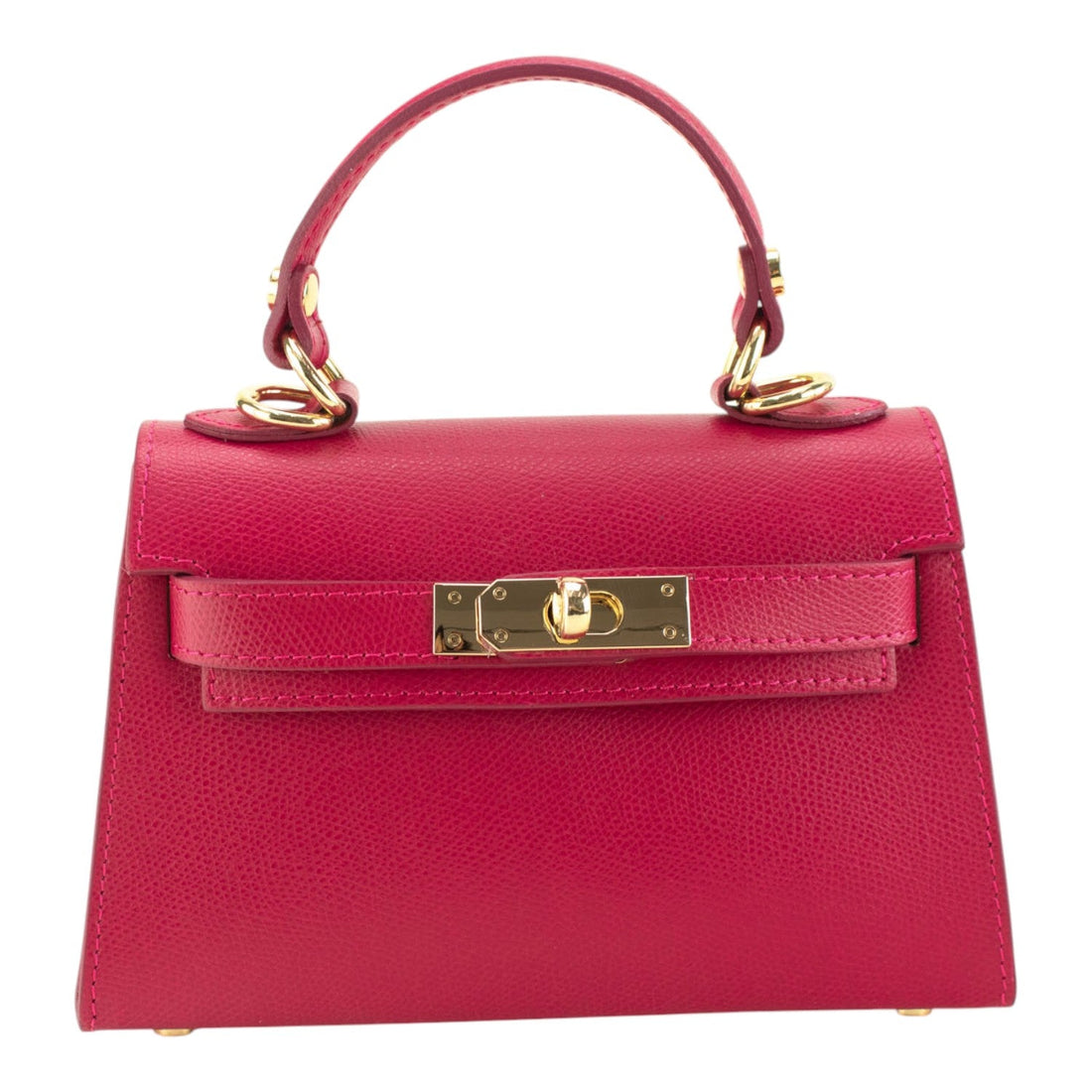 Bolso en Piel Pregato mini Latenza Fucsia - KimondoShop