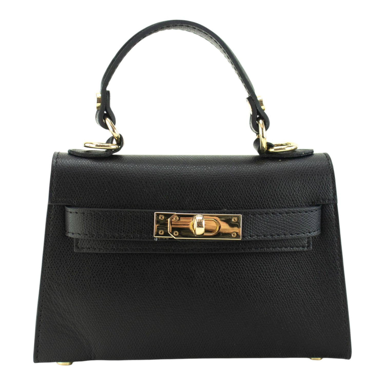 Bolso en Piel Pregato mini Latenza Negro - KimondoShop