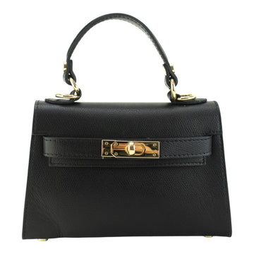 Bolso en Piel Pregato mini Latenza Negro - KimondoShop