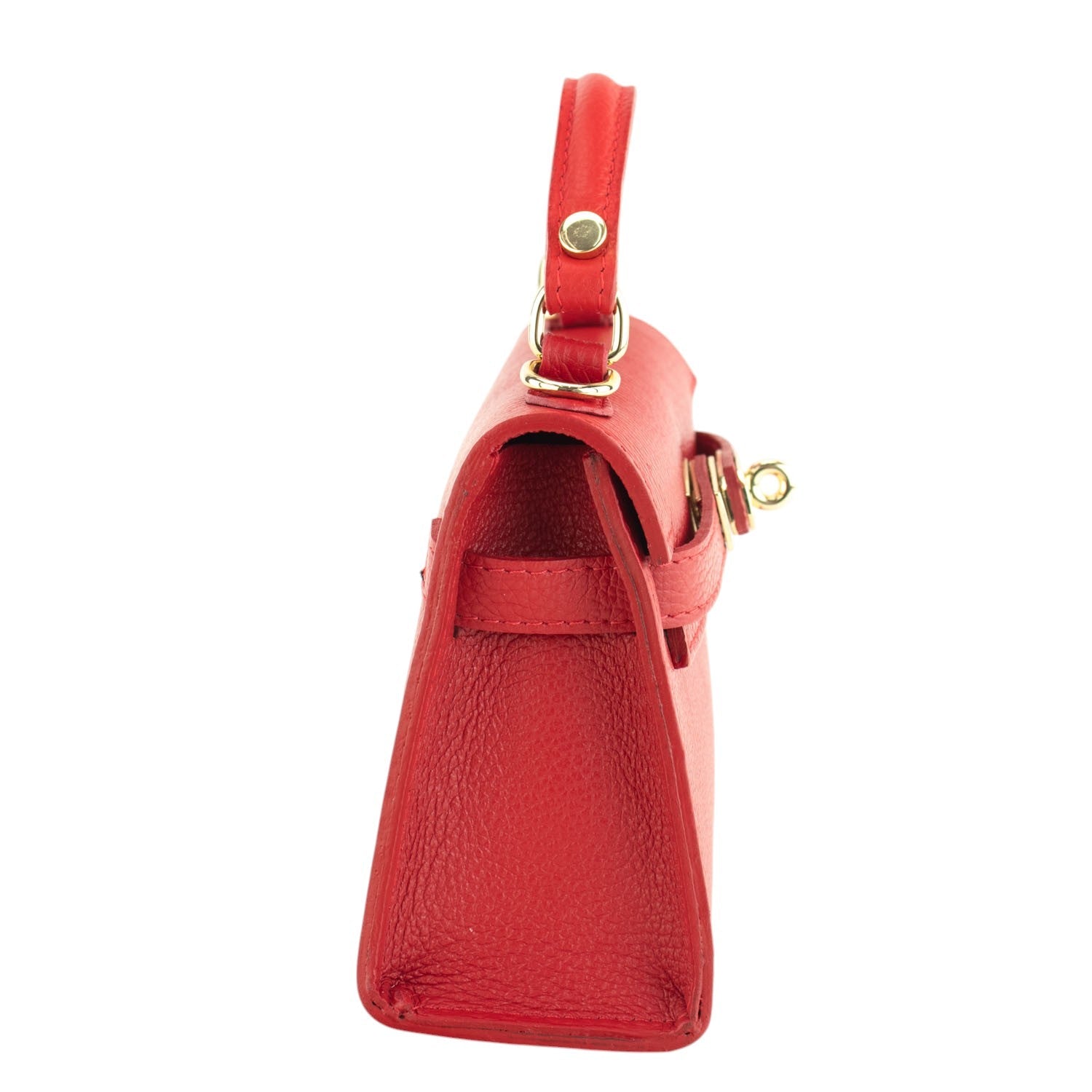 Bolso en Piel Pregato mini Latenza Rojo - KimondoShop