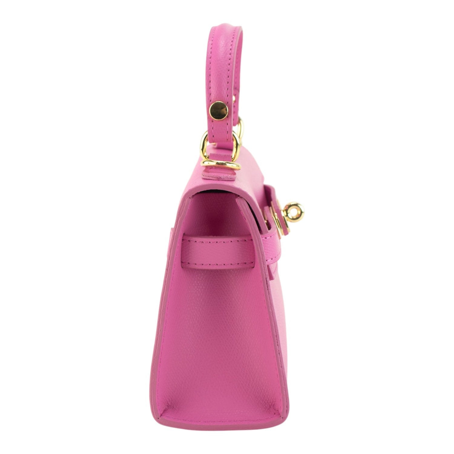 Bolso en Piel Pregato mini Latenza Rosa - KimondoShop