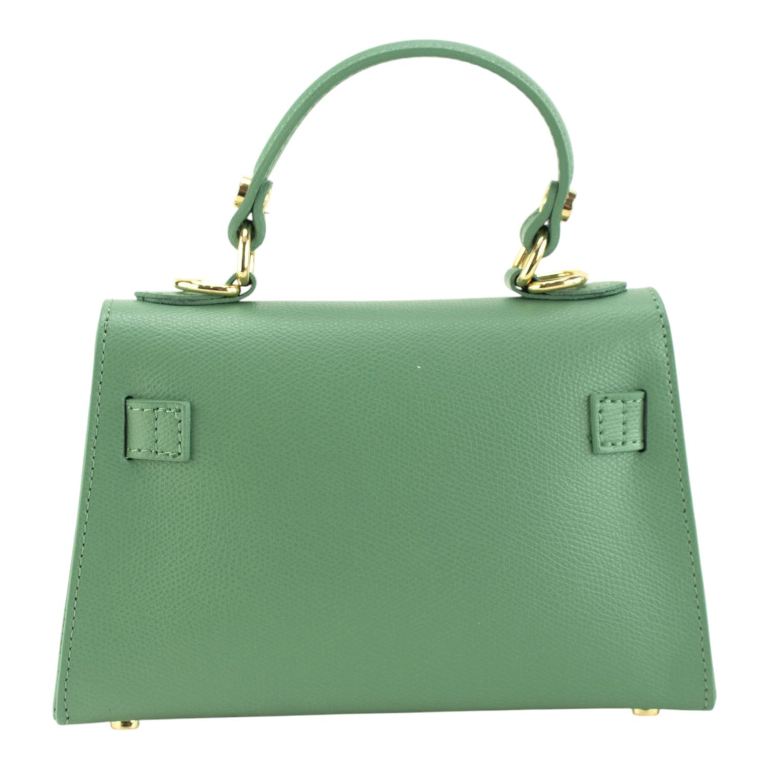 Bolso en Piel Pregato mini Latenza Verde Aguamarina - KimondoShop