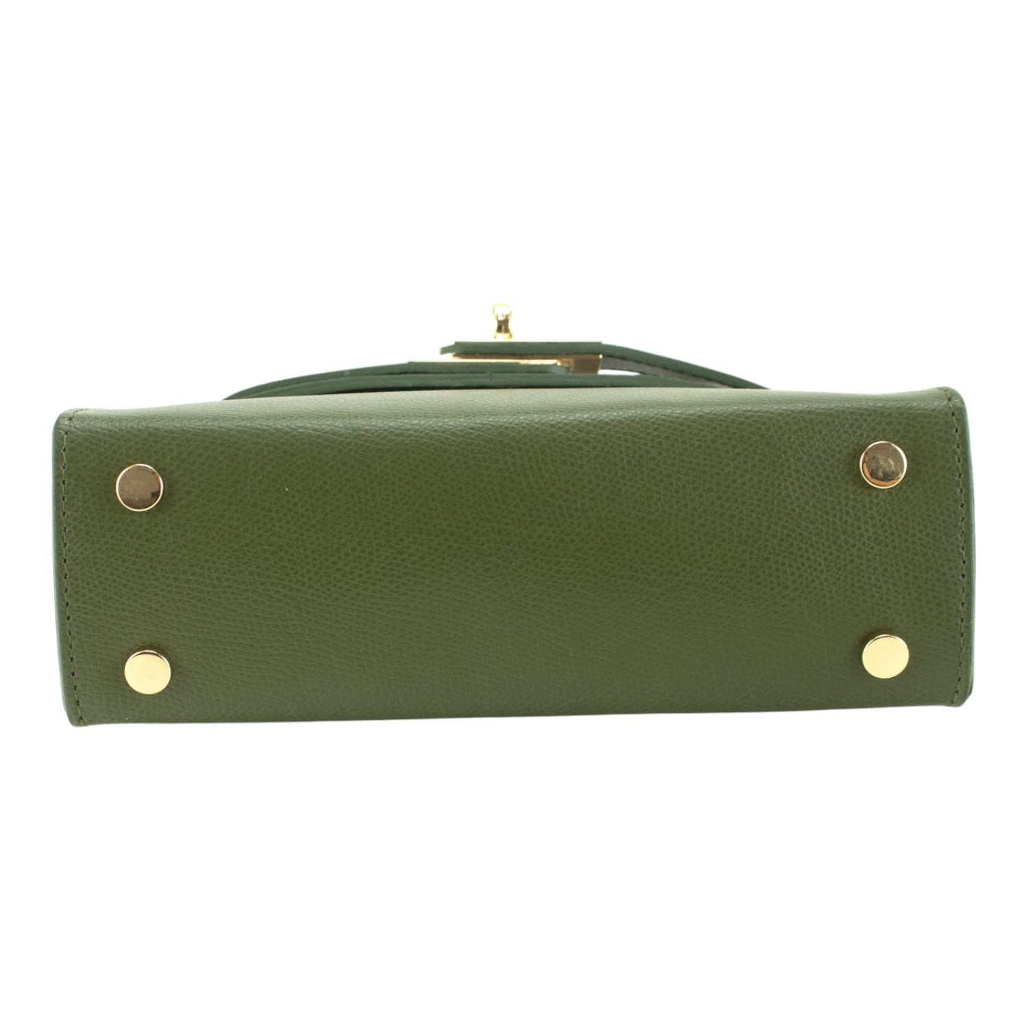 Bolso en Piel Pregato mini Latenza Verde Oliva - KimondoShop