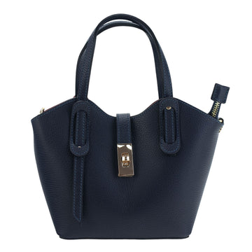 Bolso en Piel Pregato Piccolo Azul marino - KimondoShop