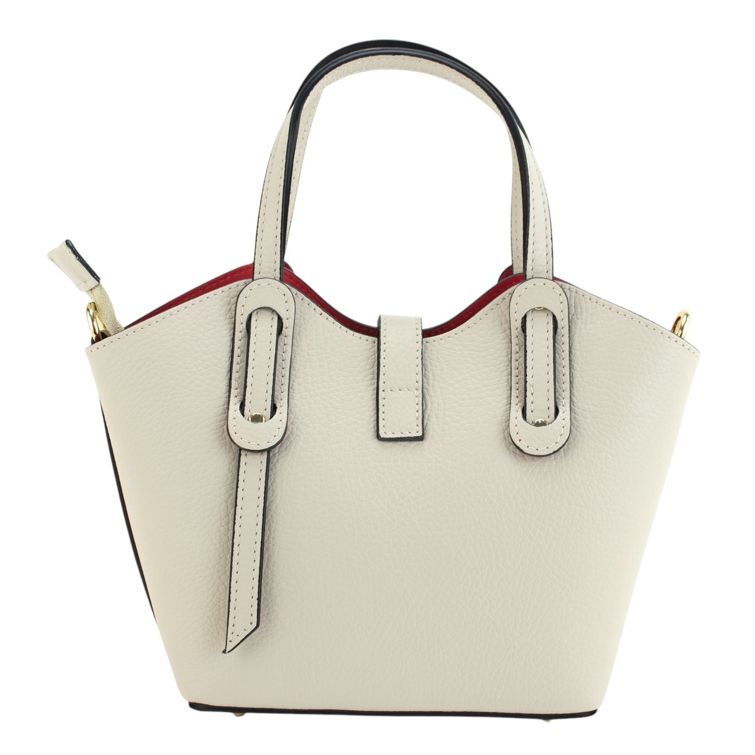 Bolso en Piel Pregato Piccolo Beige - KimondoShop