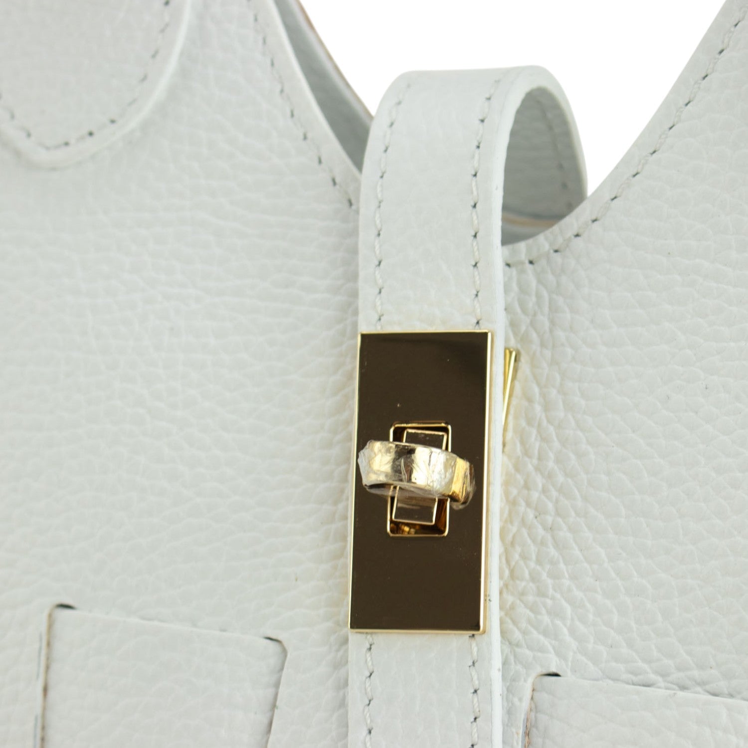 Bolso en Piel Pregato Piccolo tape Blanco - KimondoShop