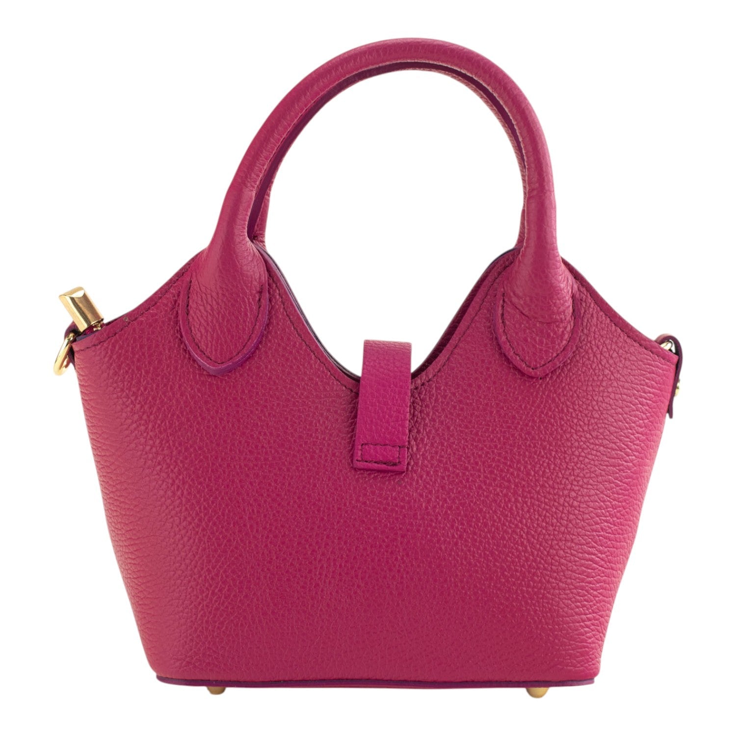 Bolso en Piel Pregato Piccolo tape Fucsia - KimondoShop