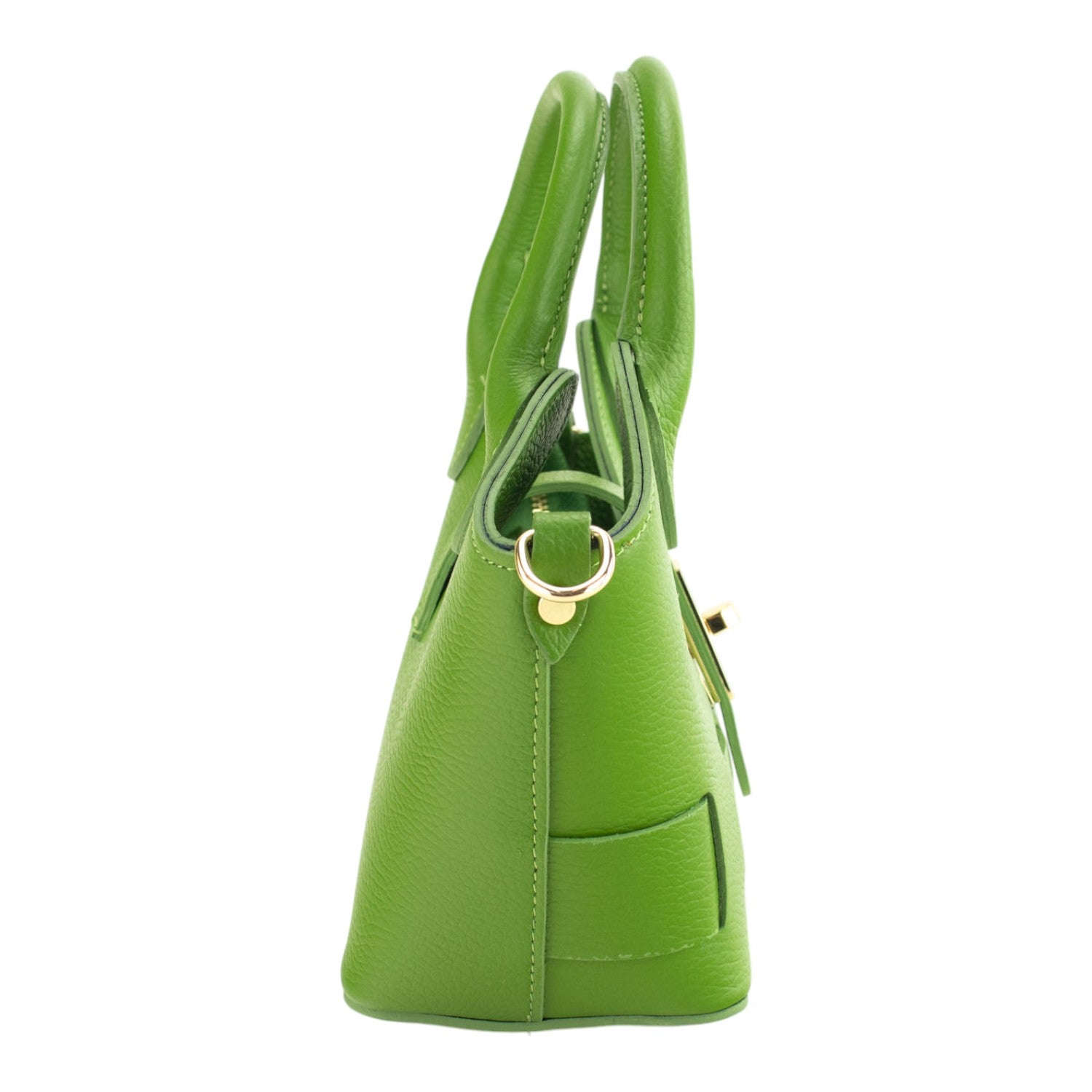 Bolso en Piel Pregato Piccolo tape Verde manzana - KimondoShop