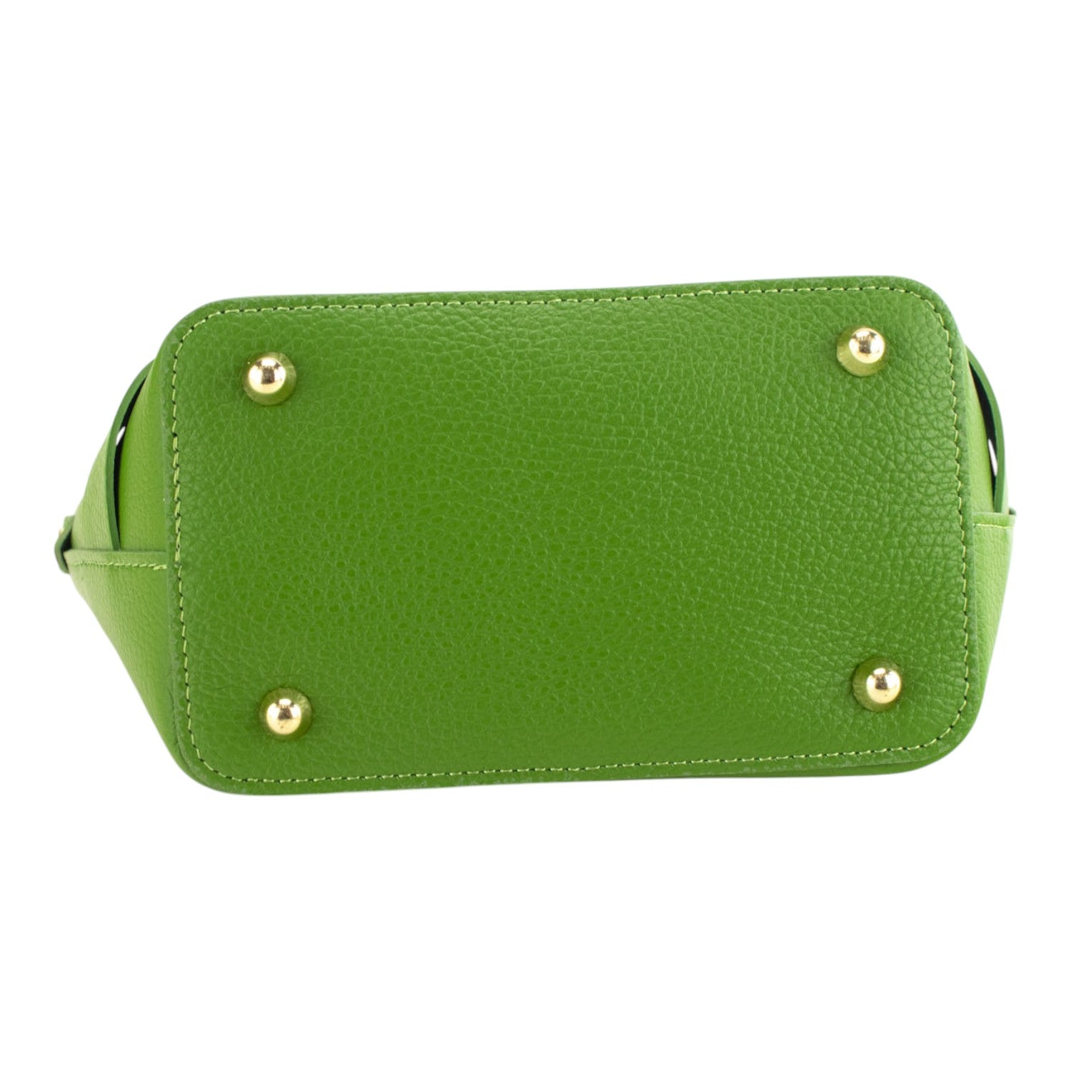 Bolso en Piel Pregato Piccolo tape Verde manzana - KimondoShop