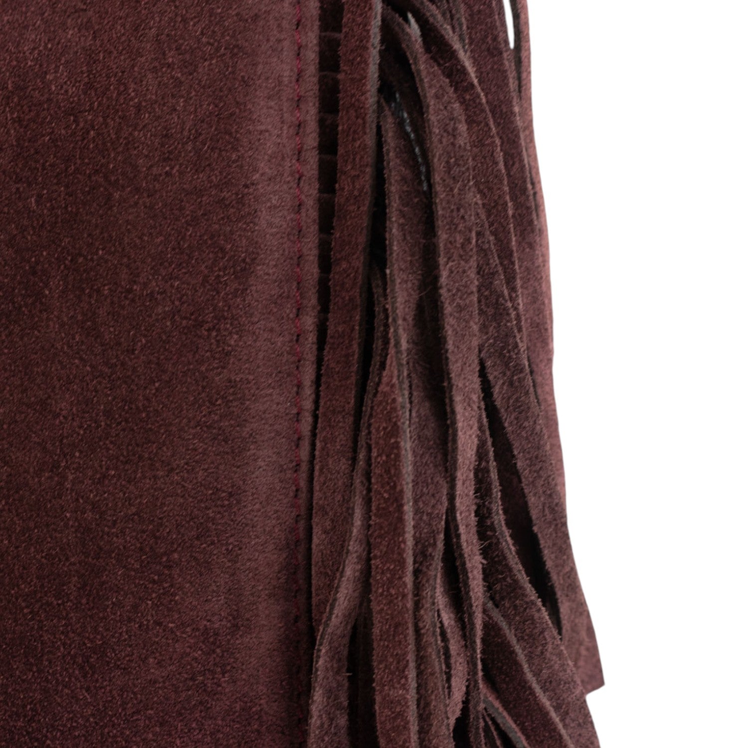 Bolso en piel Pregato Solenne Ante Burdeos - KimondoShop