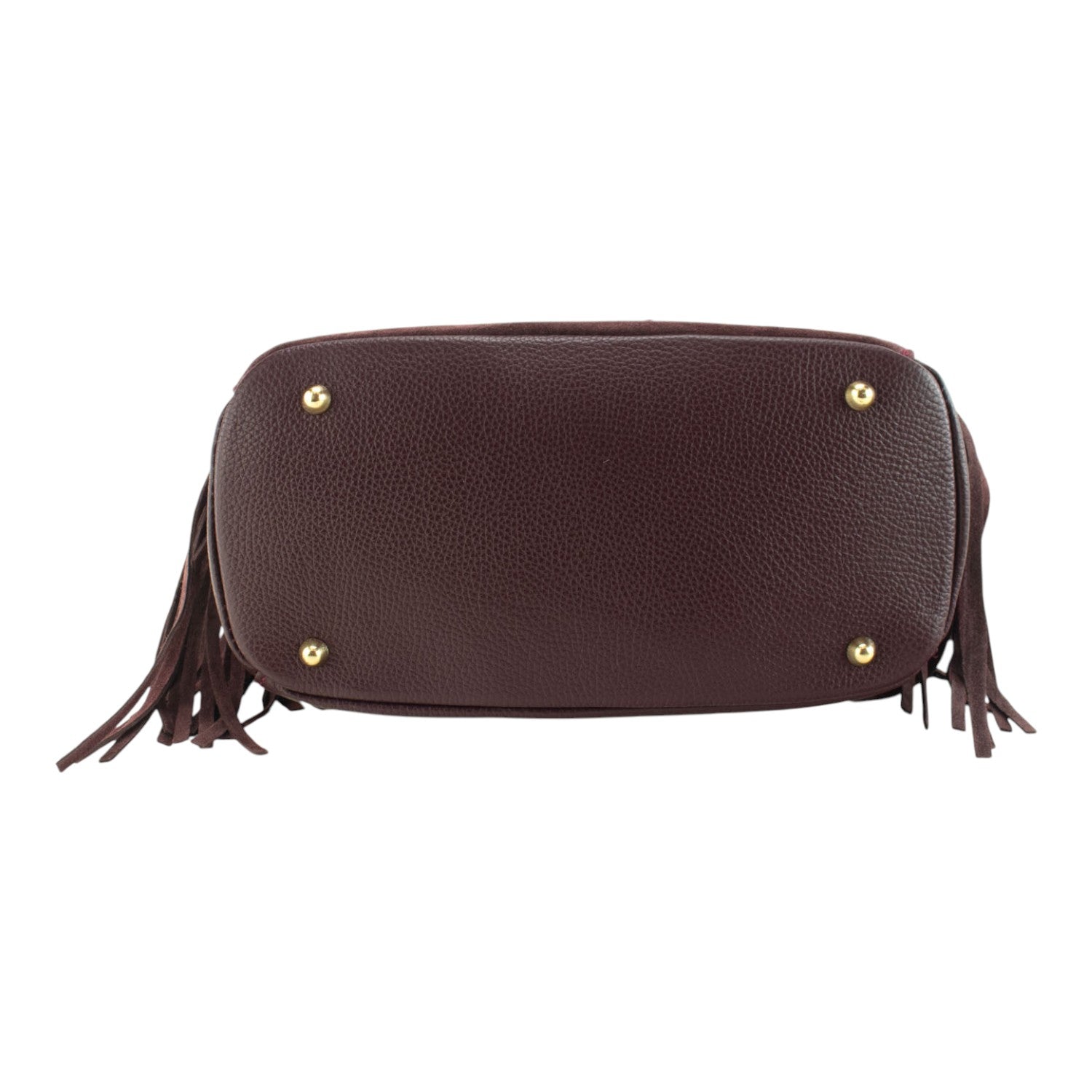Bolso en piel Pregato Solenne Ante Burdeos - KimondoShop