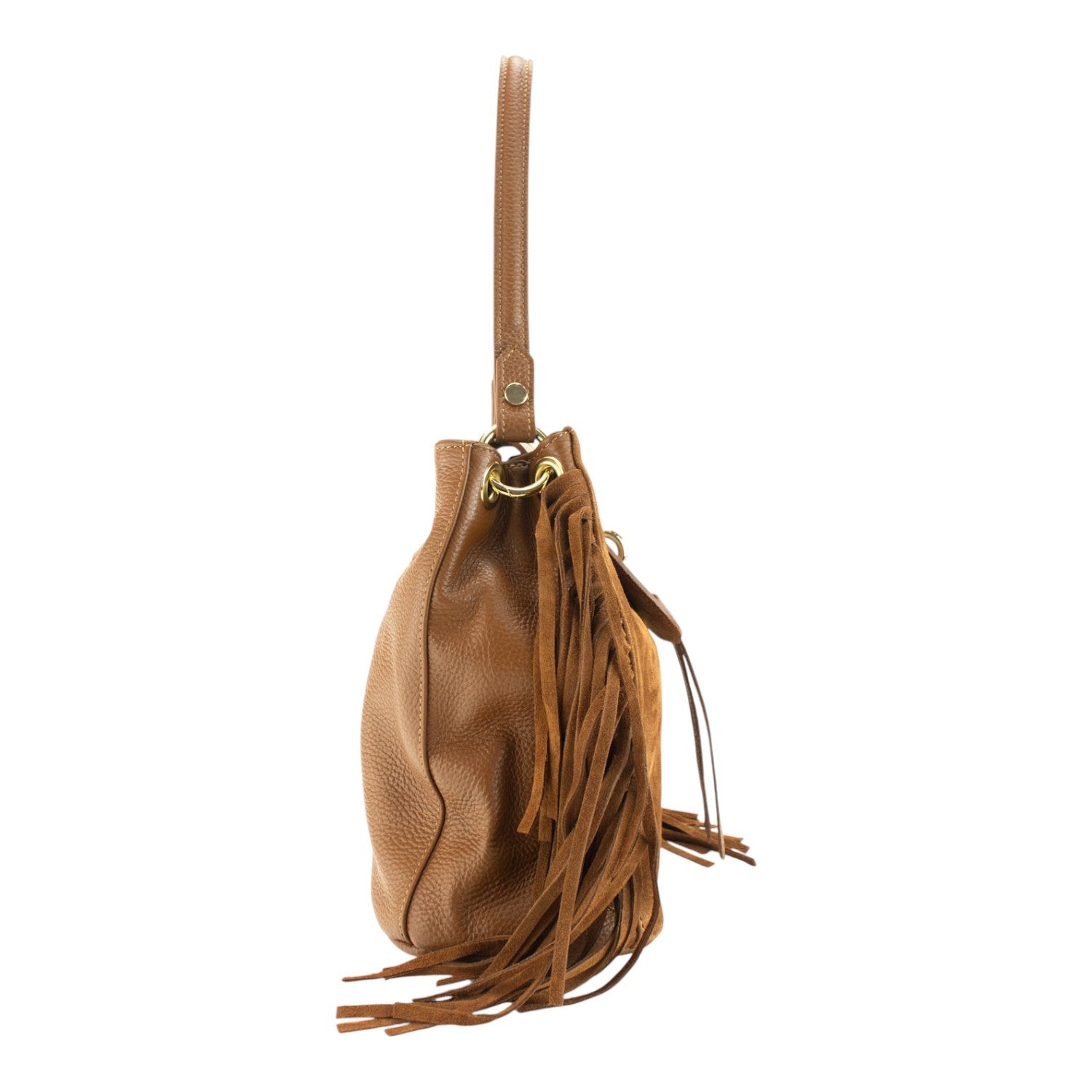 Bolso en piel Pregato Solenne Ante Camel - KimondoShop