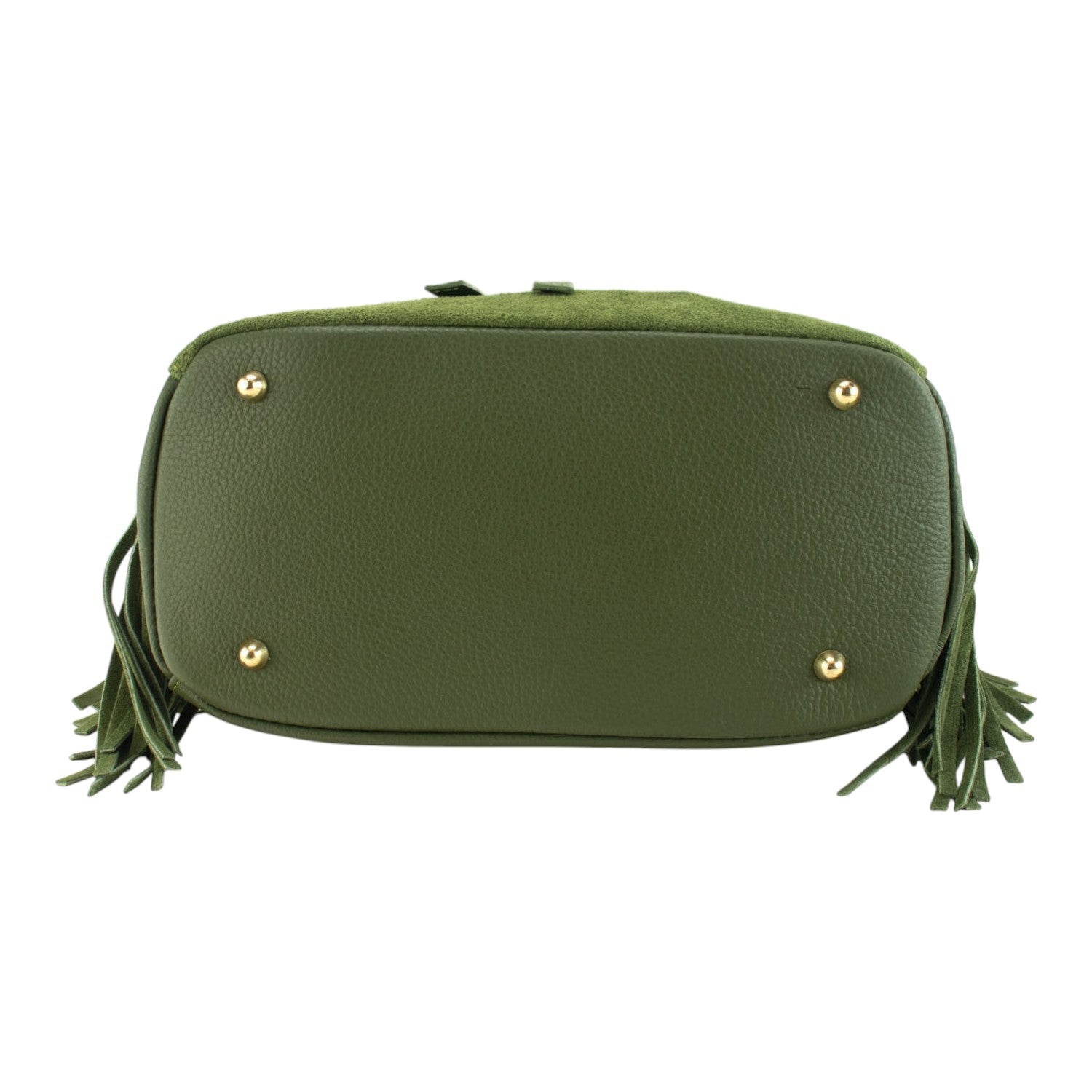 Bolso en piel Pregato Solenne Ante Verde - KimondoShop