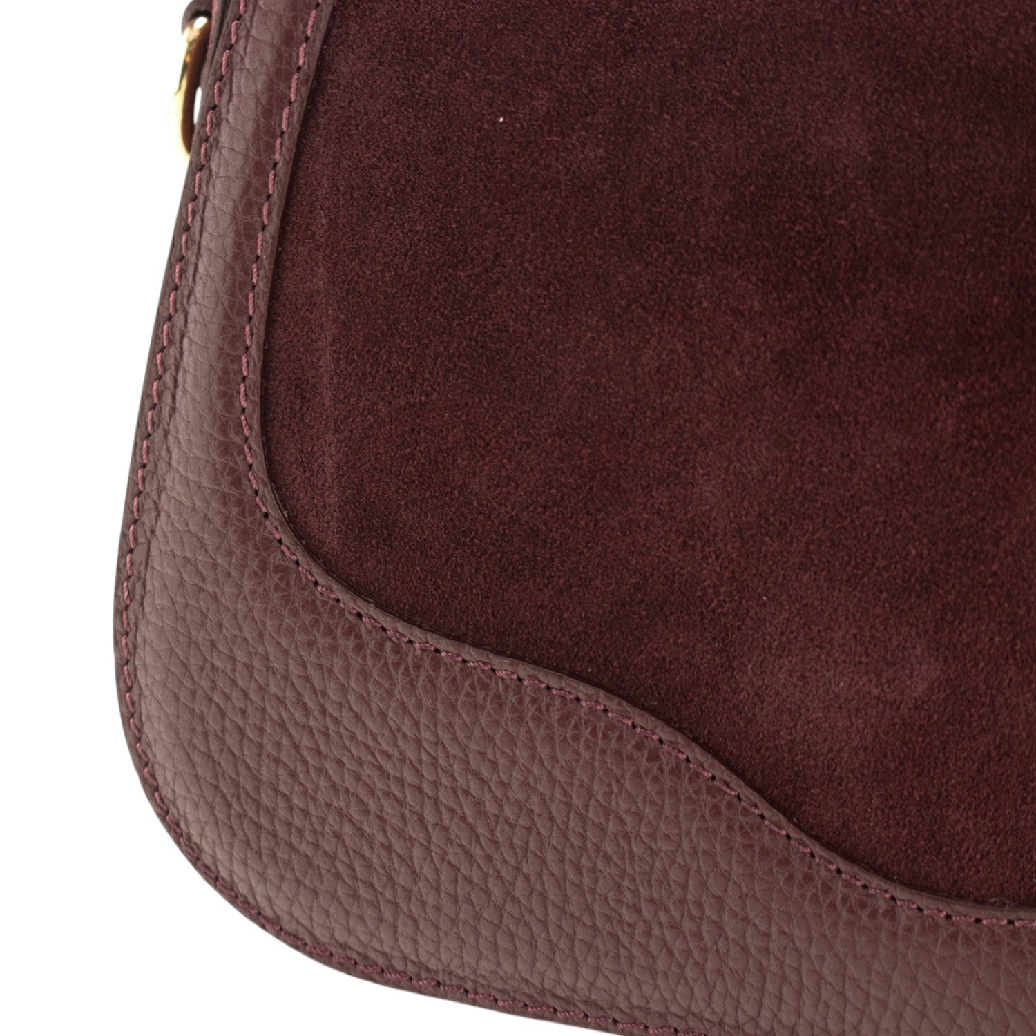 Bolso en piel Pregato Velluto Ante Burdeos - KimondoShop