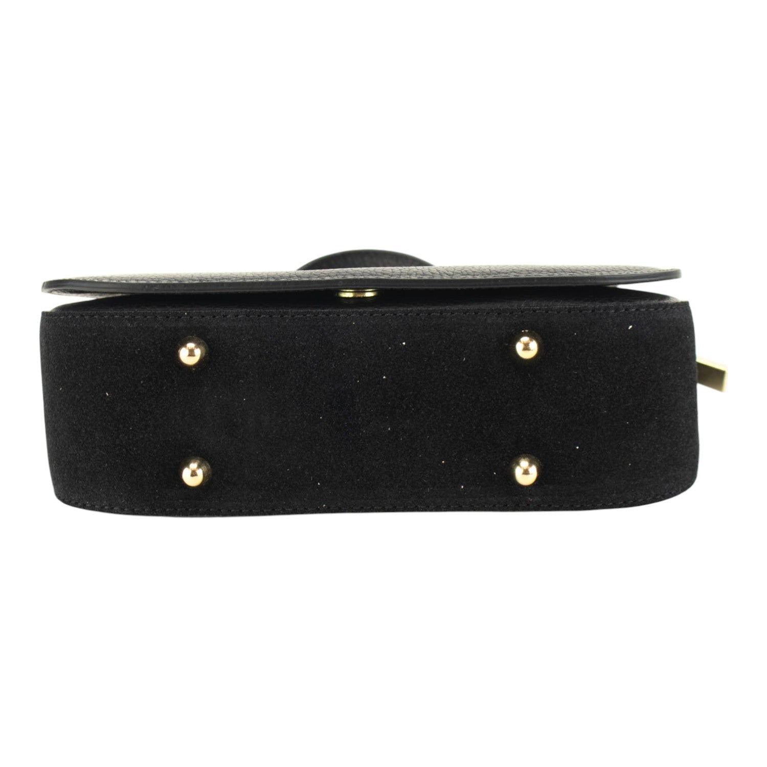 Bolso en piel Pregato Velluto Ante Negro - KimondoShop
