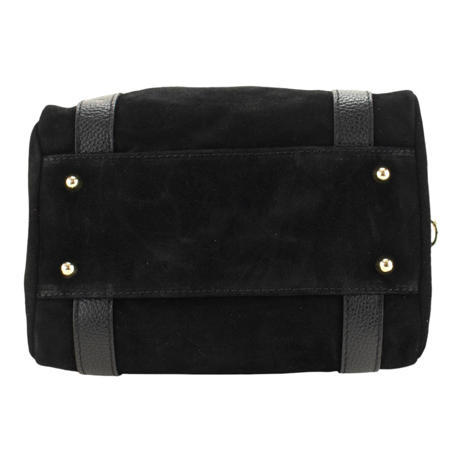 Bolso en Piel Pregato Verona Ante Negro - KimondoShop