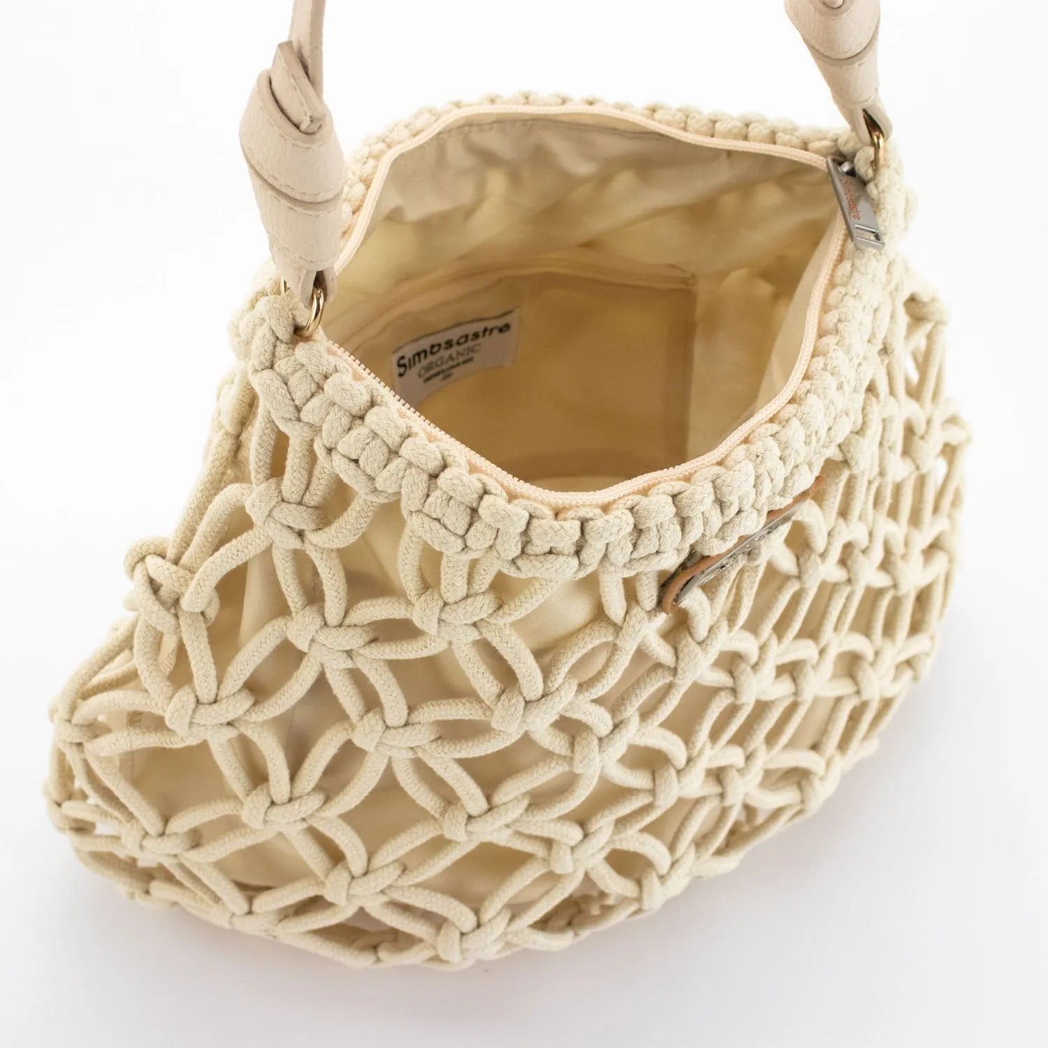 Bolso hobo de hombro en cuerda trenzada Simosastre Jackie - KimondoShop