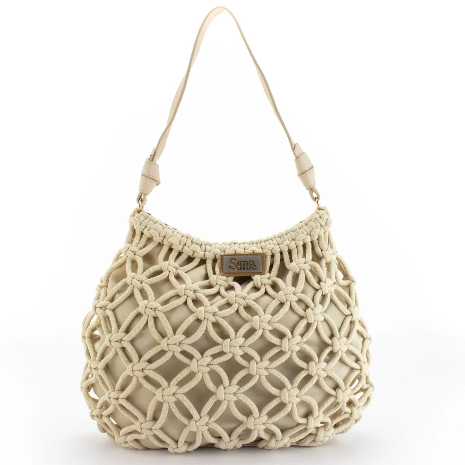 Bolso hobo de hombro en cuerda trenzada Simosastre Jackie - KimondoShop