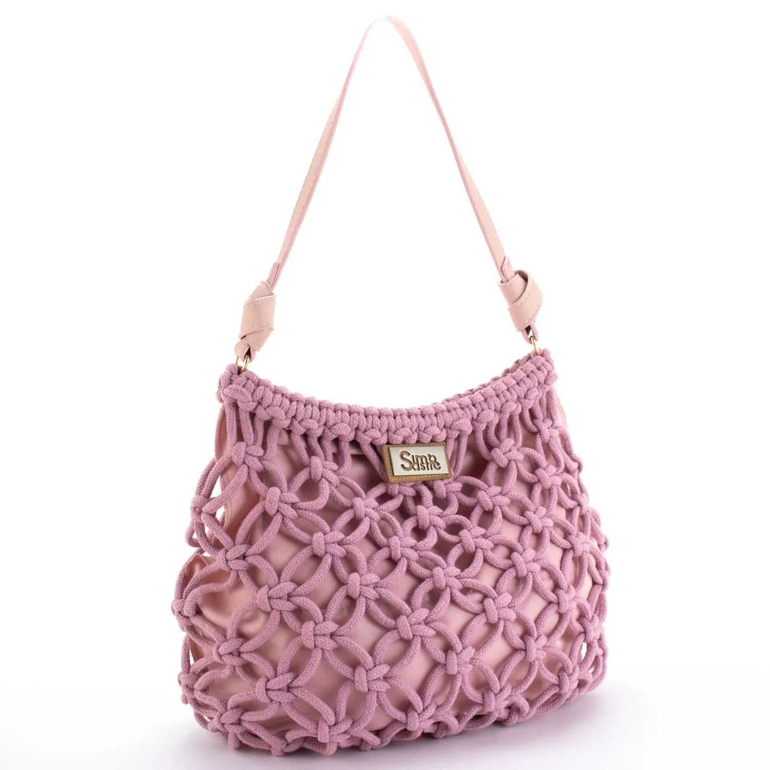 Bolso hobo de hombro en cuerda trenzada Simosastre Jackie - KimondoShop