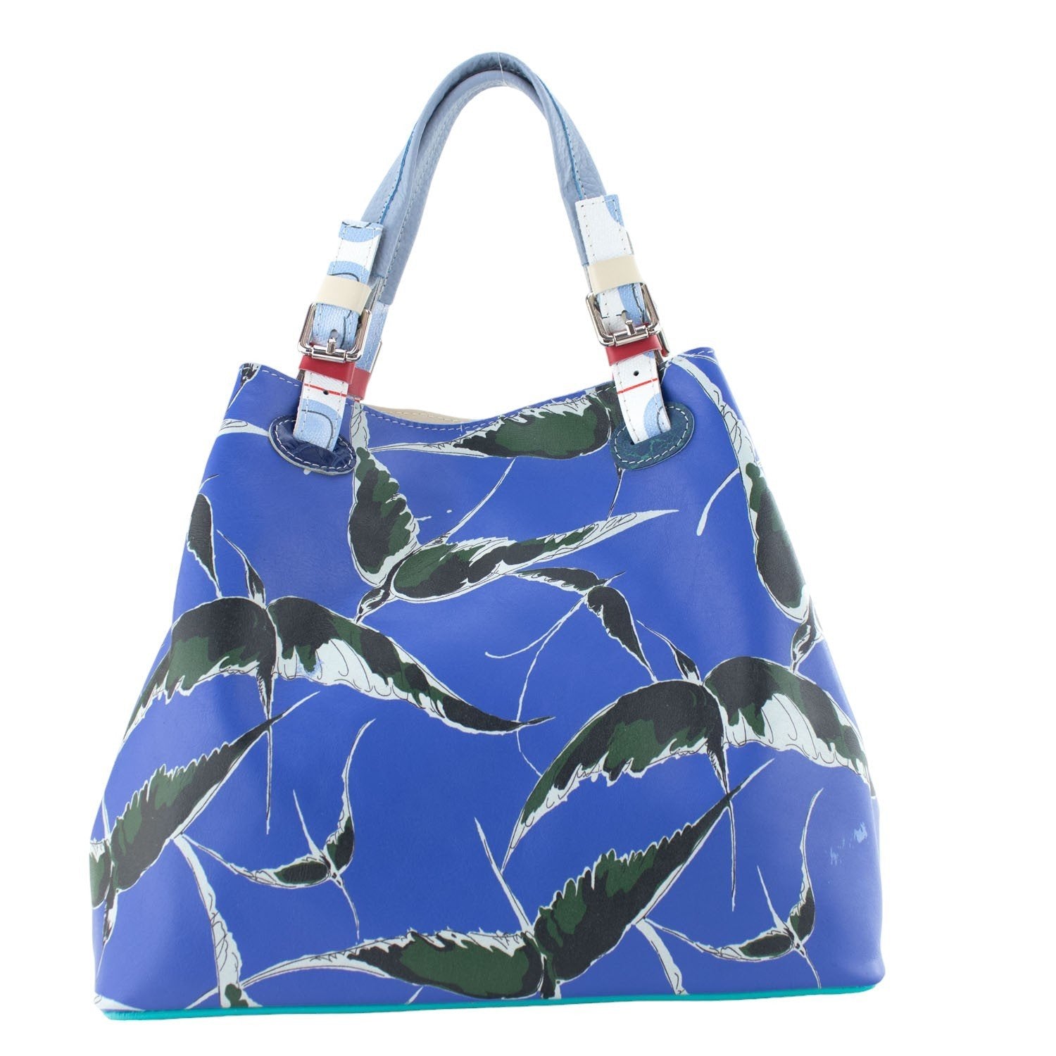 Bolso hobo en Piel Pregato Vittoria Azul marino - KimondoShop