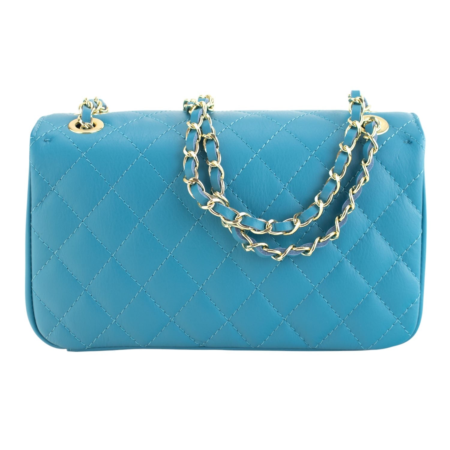 Bolso Piel Pregato Classy Azul Cielo - KimondoShop