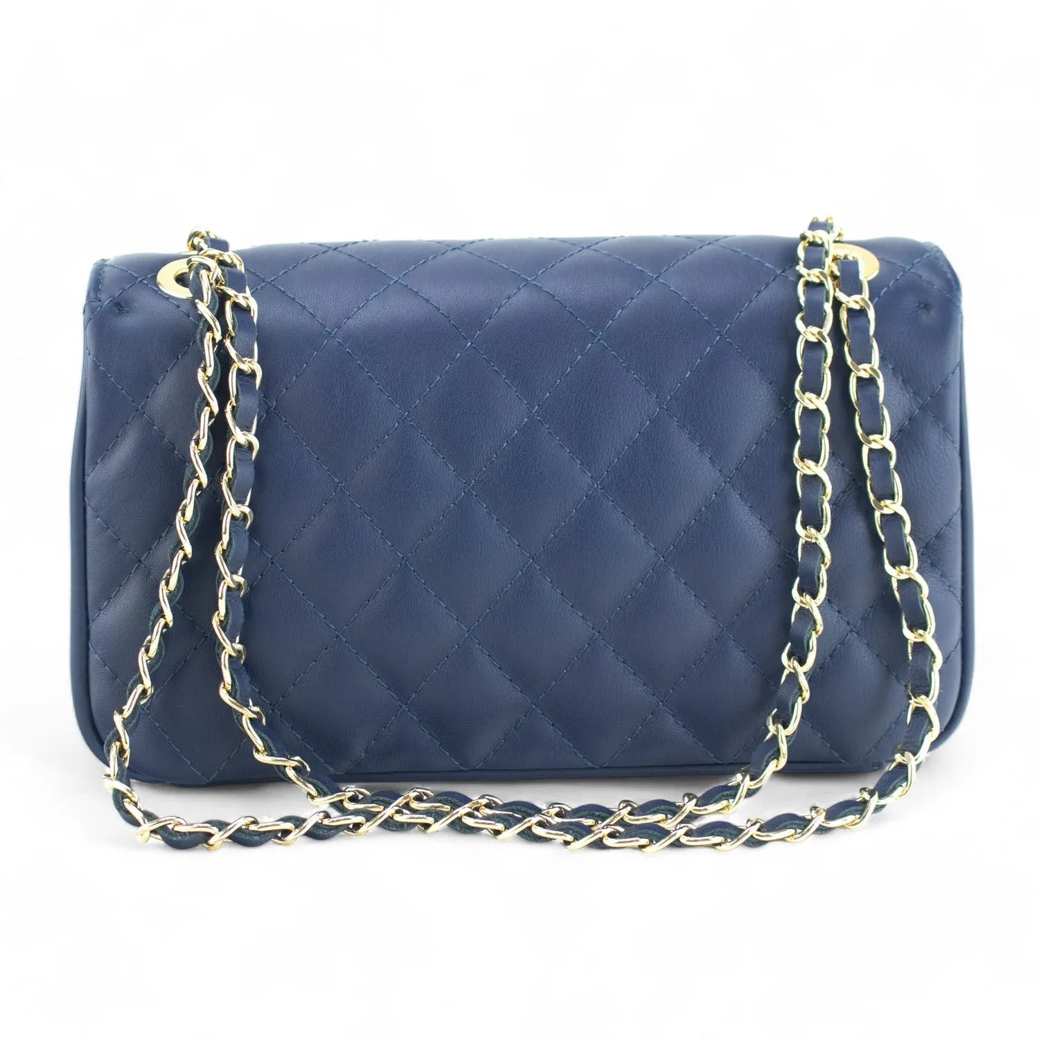 Bolso Piel Pregato Classy Azul marino - KimondoShop