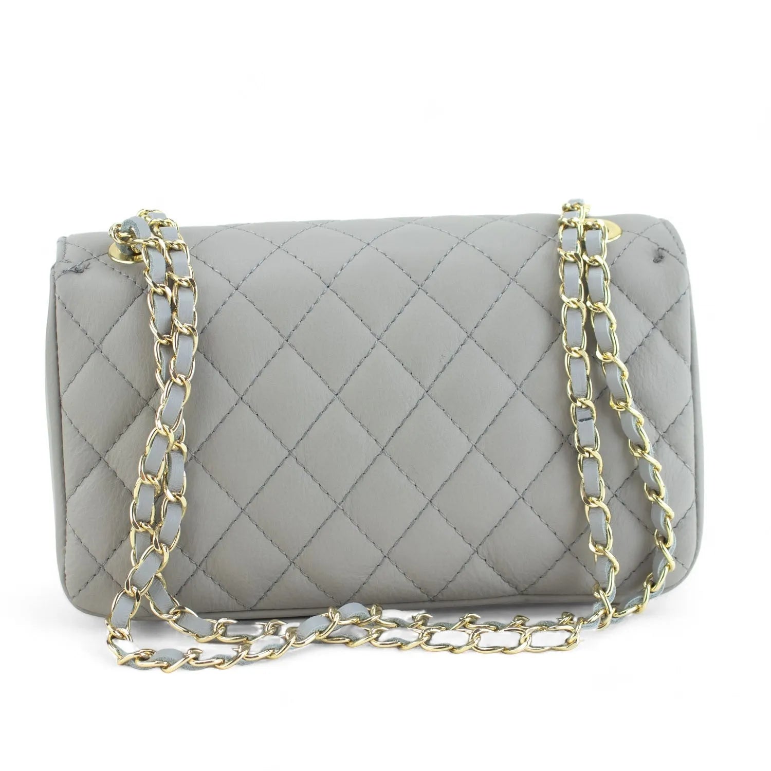 Bolso Piel Pregato Classy Gris - KimondoShop