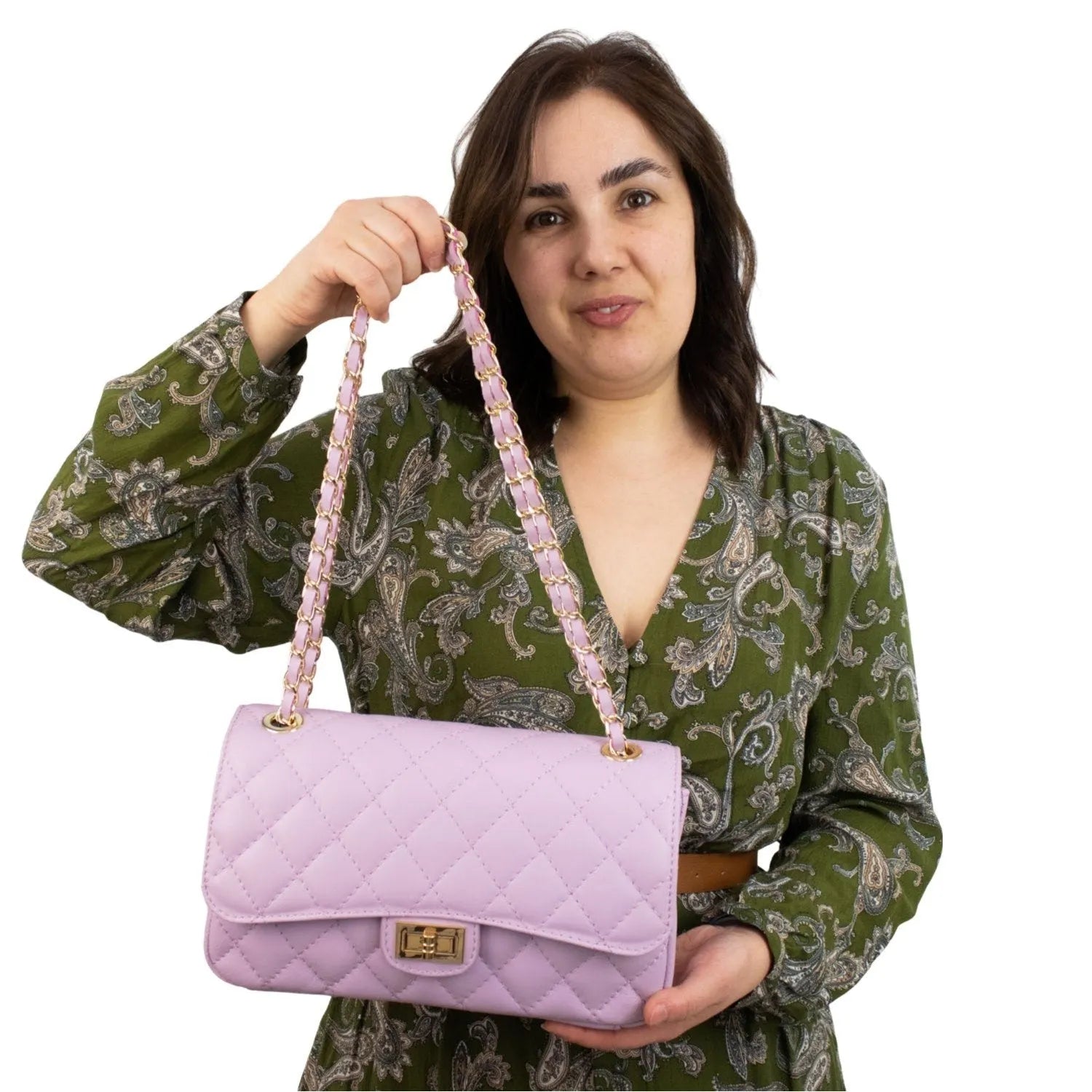 Bolso Piel Pregato Classy Malva - KimondoShop