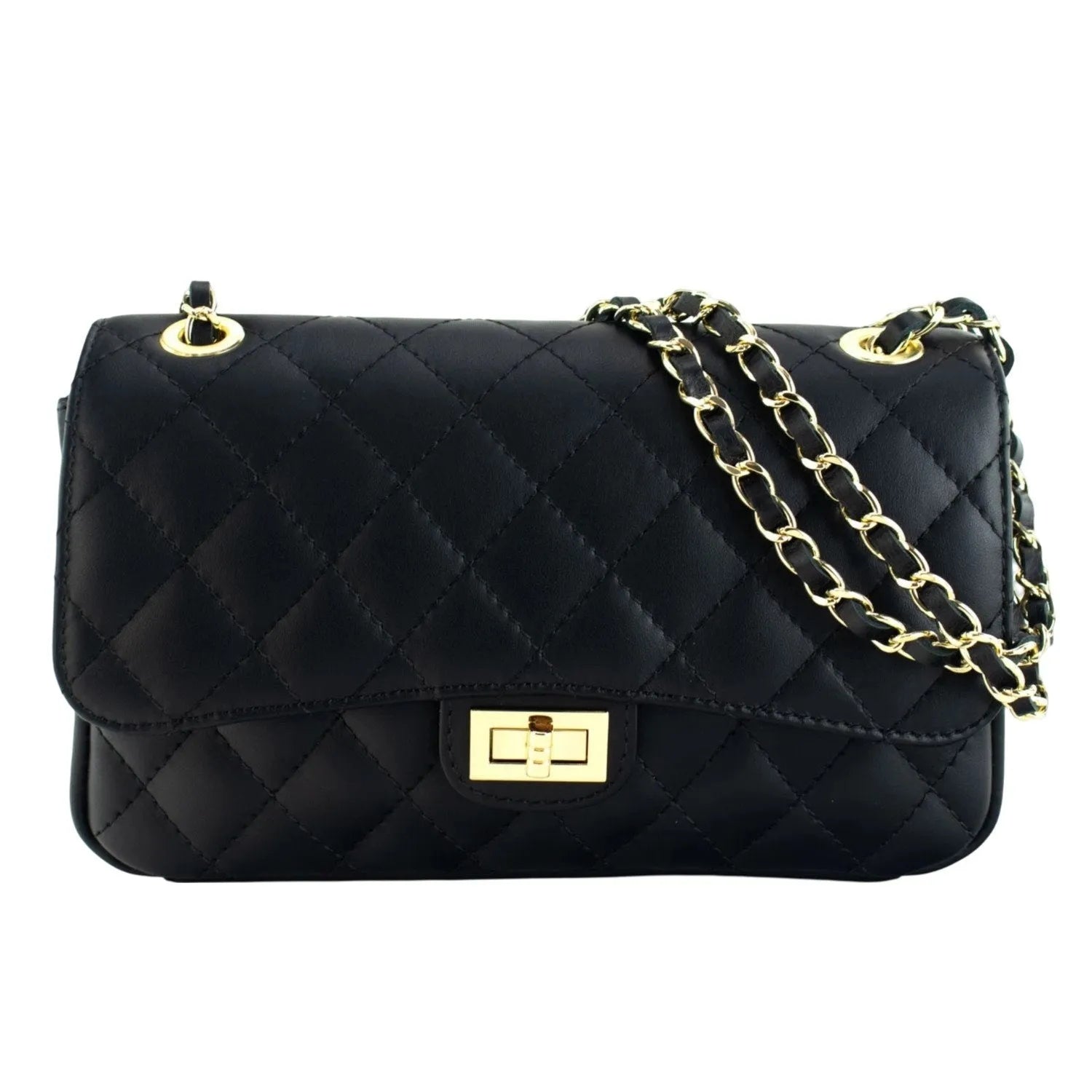 Bolso Piel Pregato Classy Negro - KimondoShop