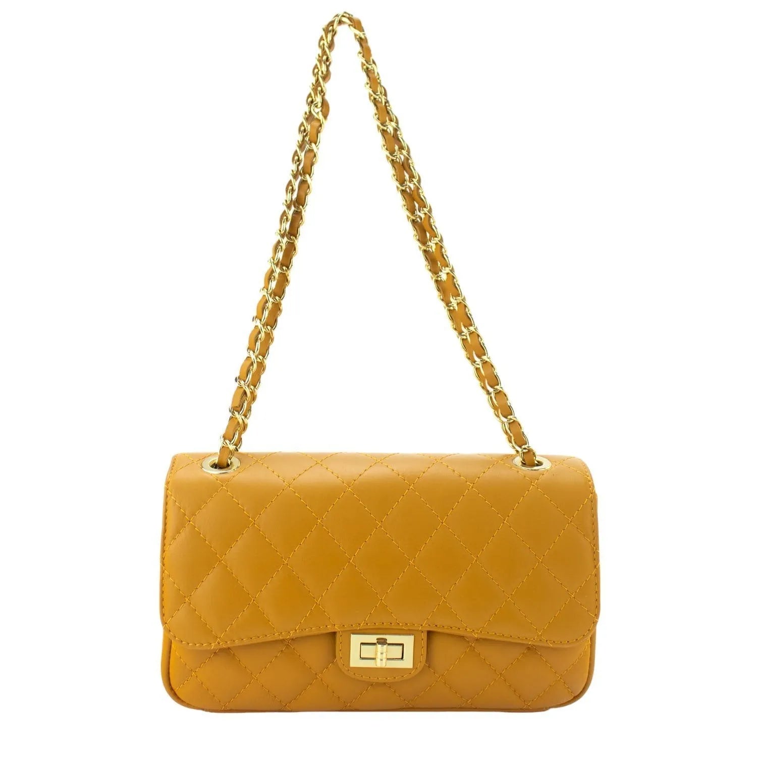 Bolso Piel Pregato Classy Ocre - KimondoShop