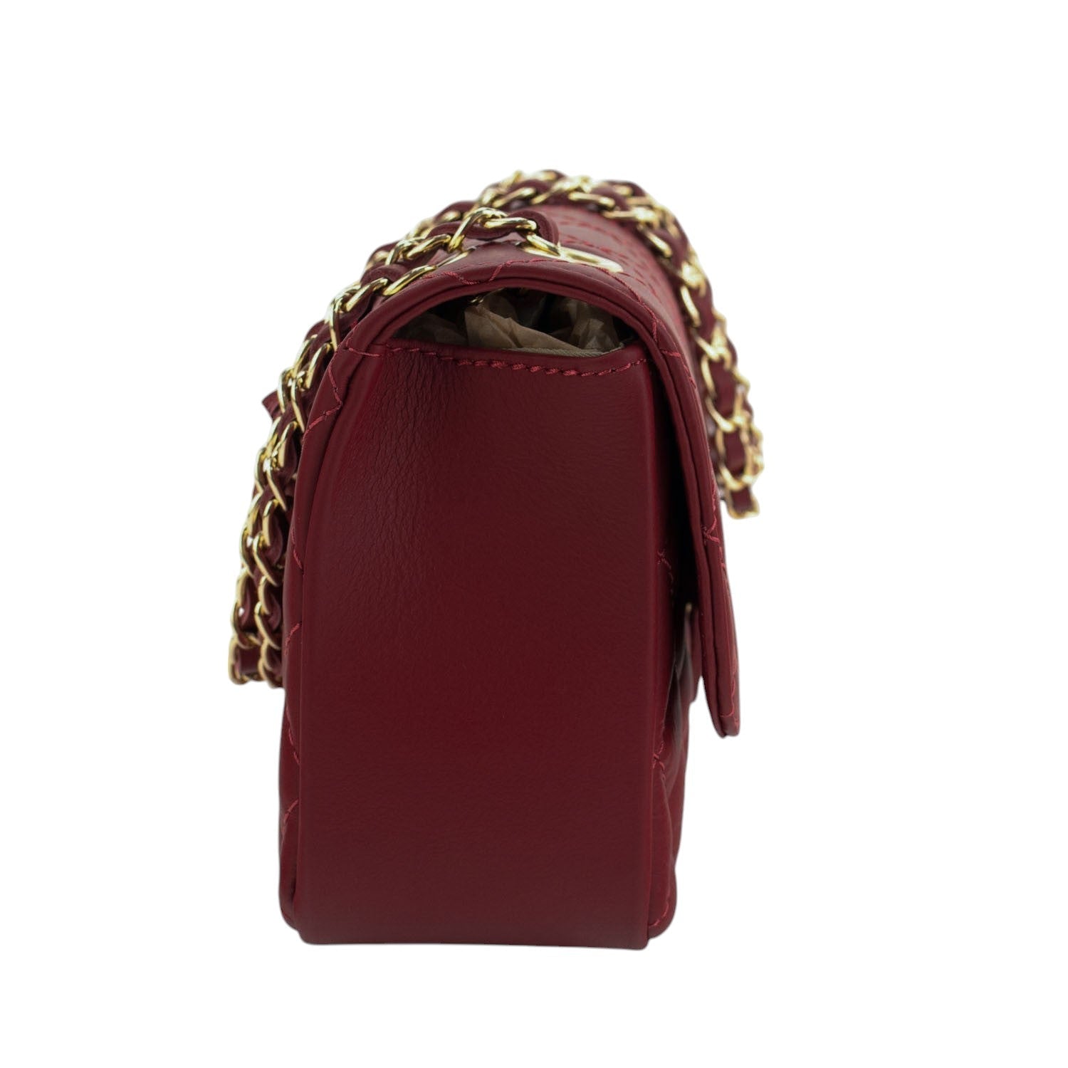 Bolso Piel Pregato Classy Rojo oscuro - KimondoShop