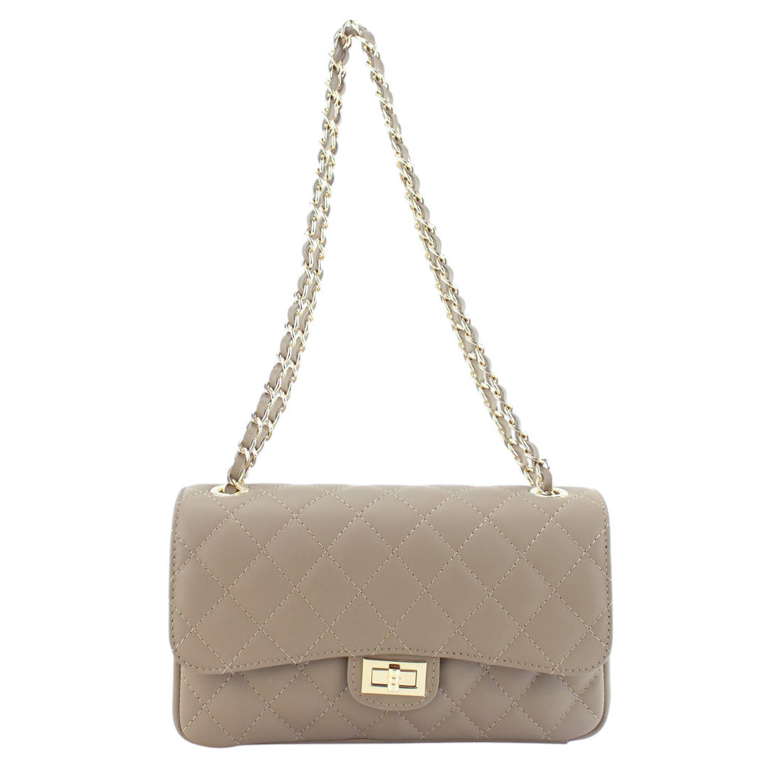Bolso Piel Pregato Classy Taupe