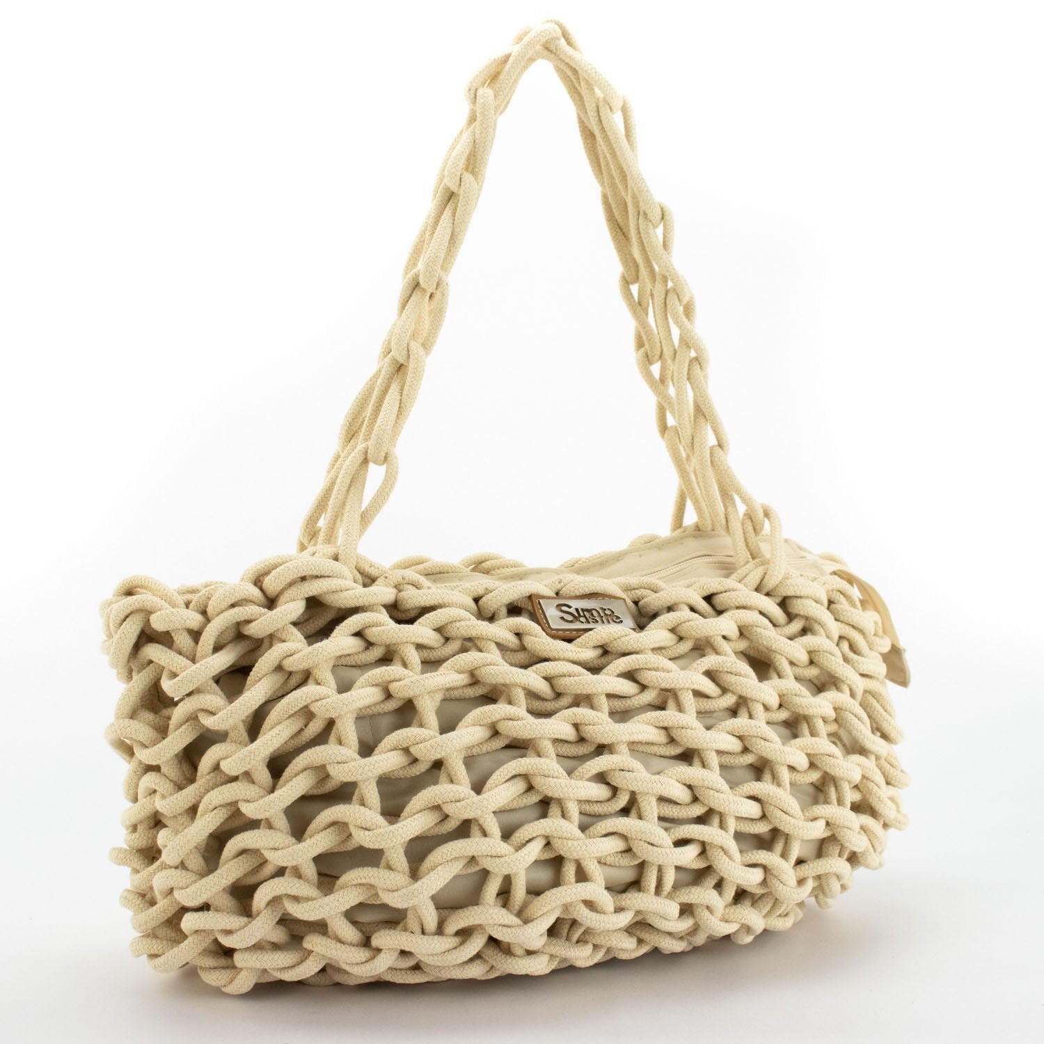 Bolso shopper en cuerda trenzada Simosastre Lucille - KimondoShop