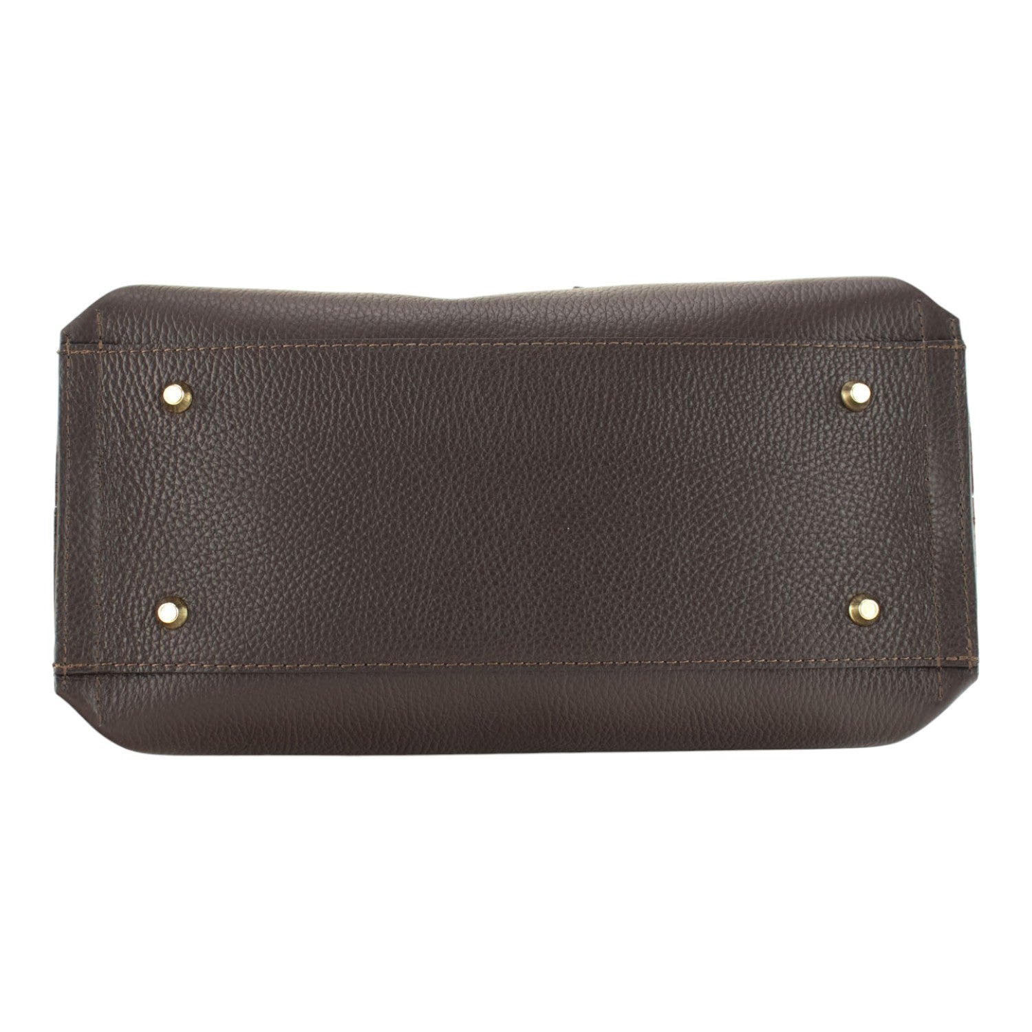 Bolso Shopper en Piel Pregato Loggia Chocolate - KimondoShop