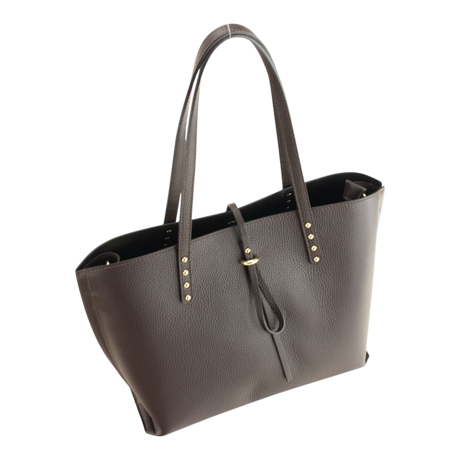 Bolso Shopper en Piel Pregato Loggia Chocolate - KimondoShop