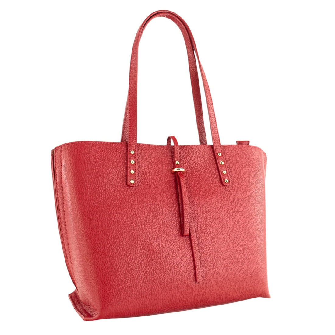 Bolso Shopper en Piel Pregato Loggia Rojo - KimondoShop