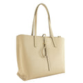 Bolso Shopper en Piel Pregato Loggia Taupe claro - KimondoShop