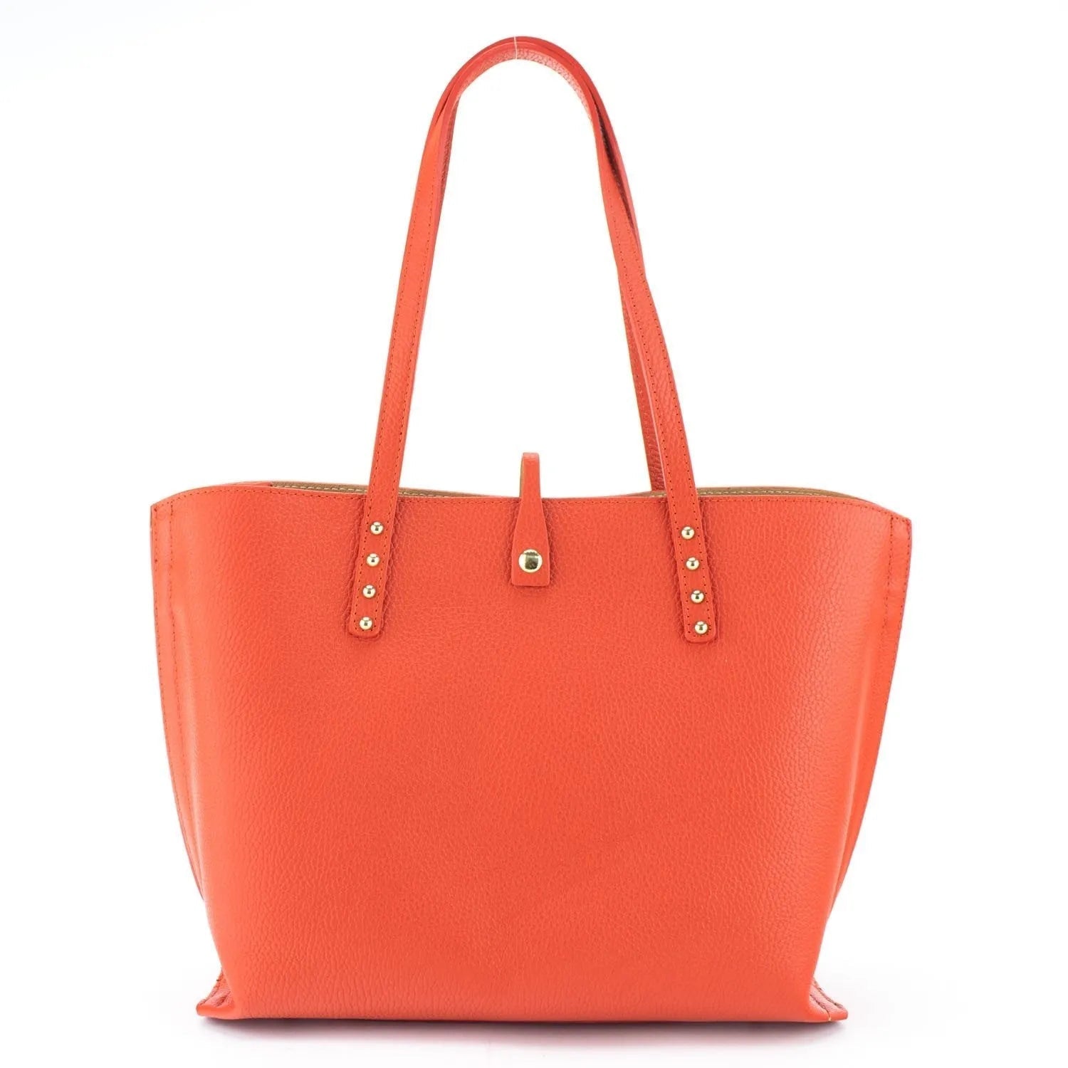 Bolso Shopper en Piel Pregato Loggia Teja - KimondoShop