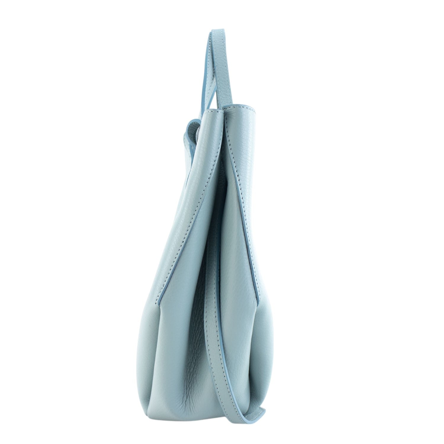 Bolso shopper Piel Pregato Venetto Azul cielo - KimondoShop