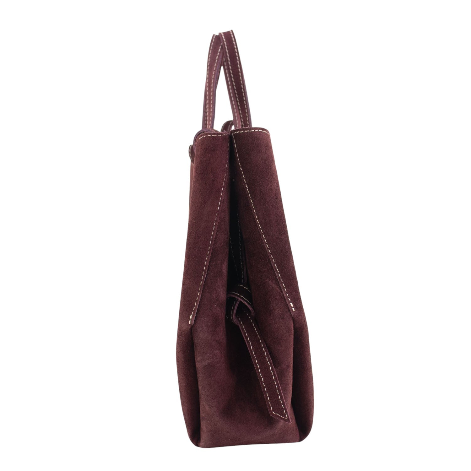 Bolso shopper Piel Pregato Venetto Burdeos - KimondoShop