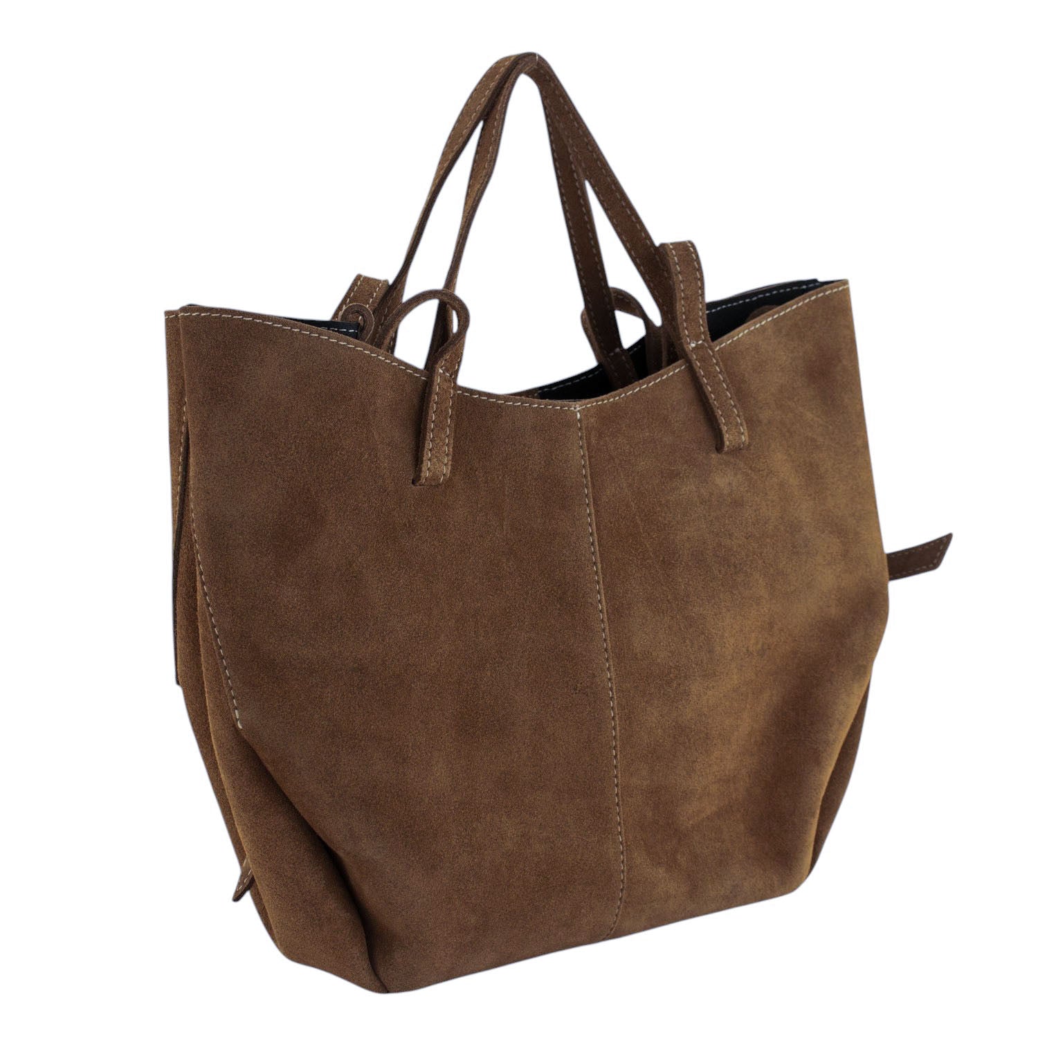 Bolso shopper Piel Pregato Venetto Camel - KimondoShop