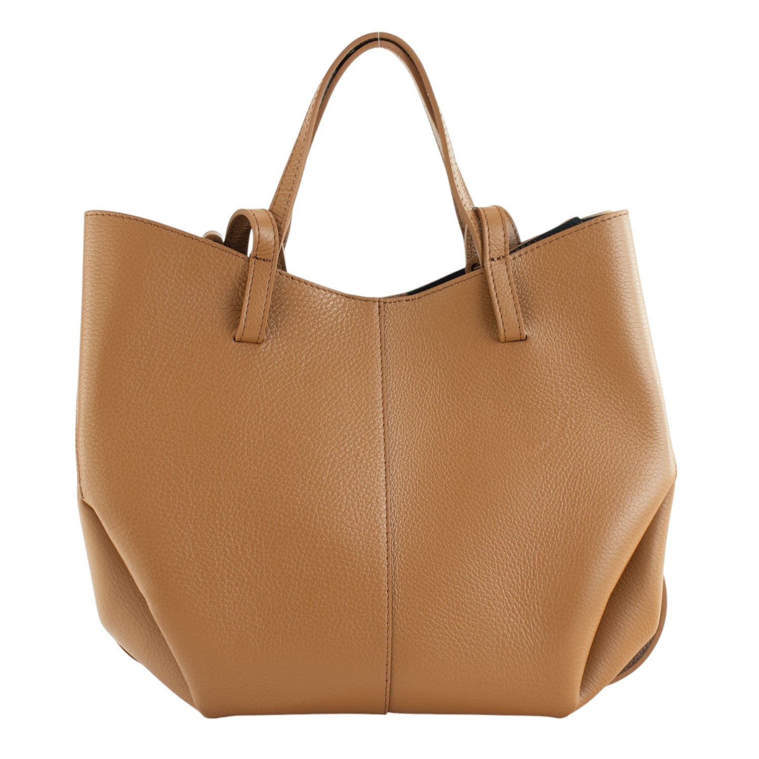 Bolso shopper Piel Pregato Venetto Camel Soft - KimondoShop