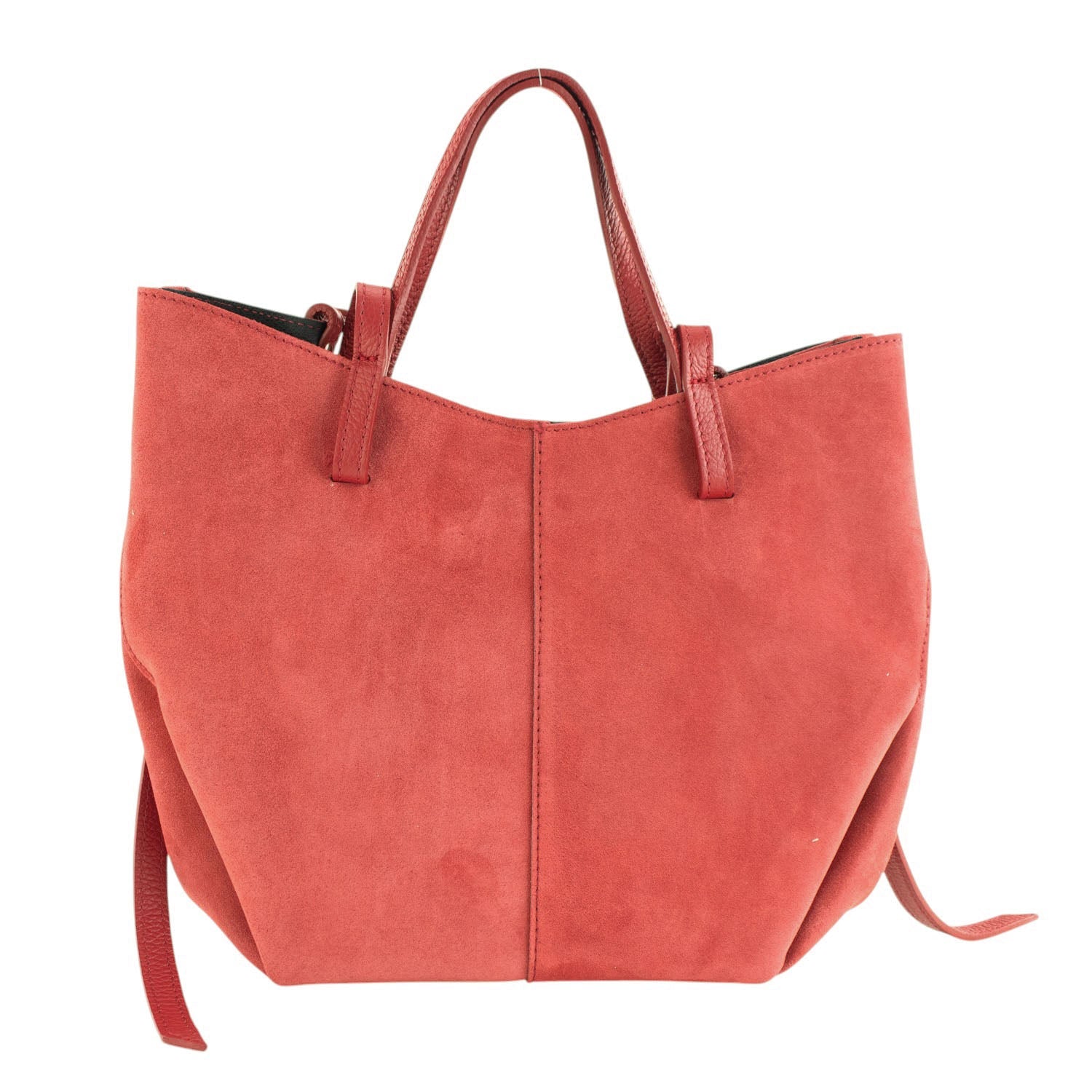 Bolso shopper Piel Pregato Venetto Coral - KimondoShop