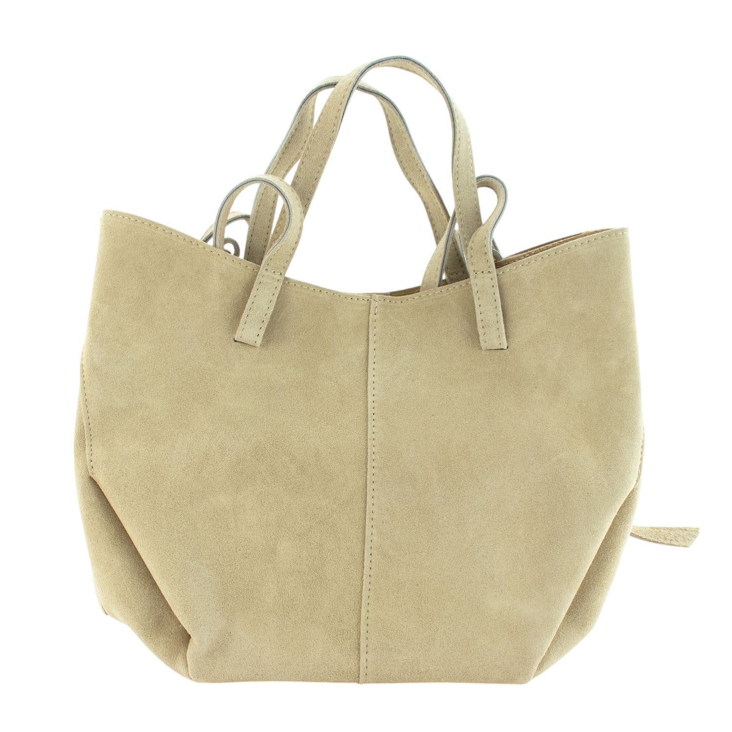 Bolso shopper Piel Pregato Venetto Crema - KimondoShop