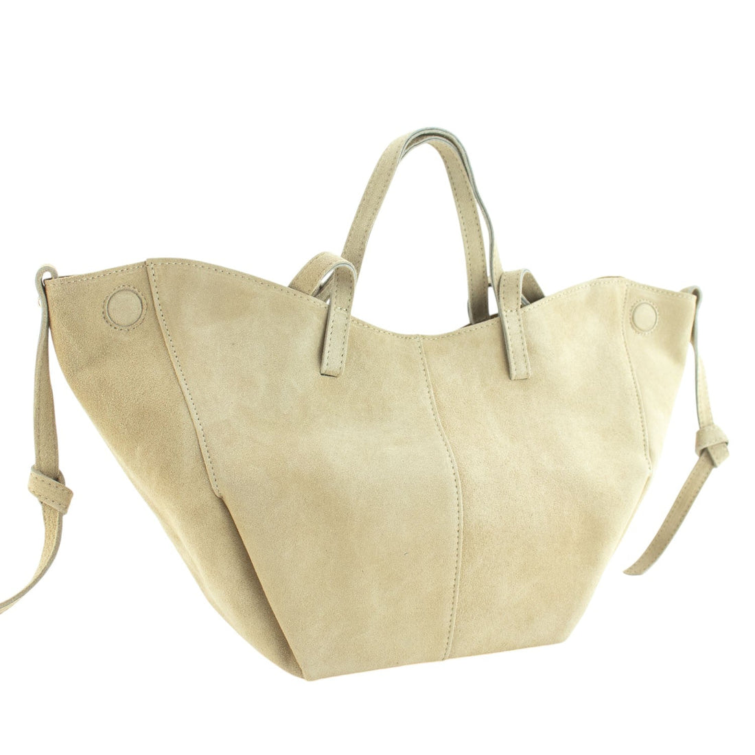 Bolso shopper Piel Pregato Venetto Crema - KimondoShop