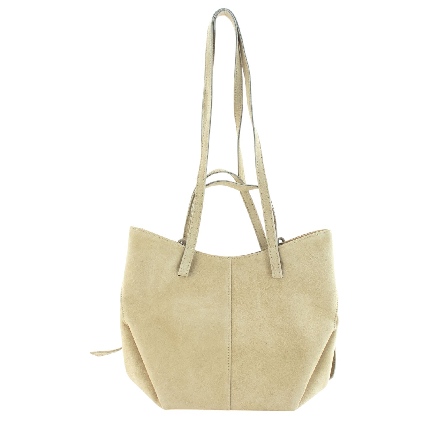 Bolso shopper Piel Pregato Venetto Crema - KimondoShop