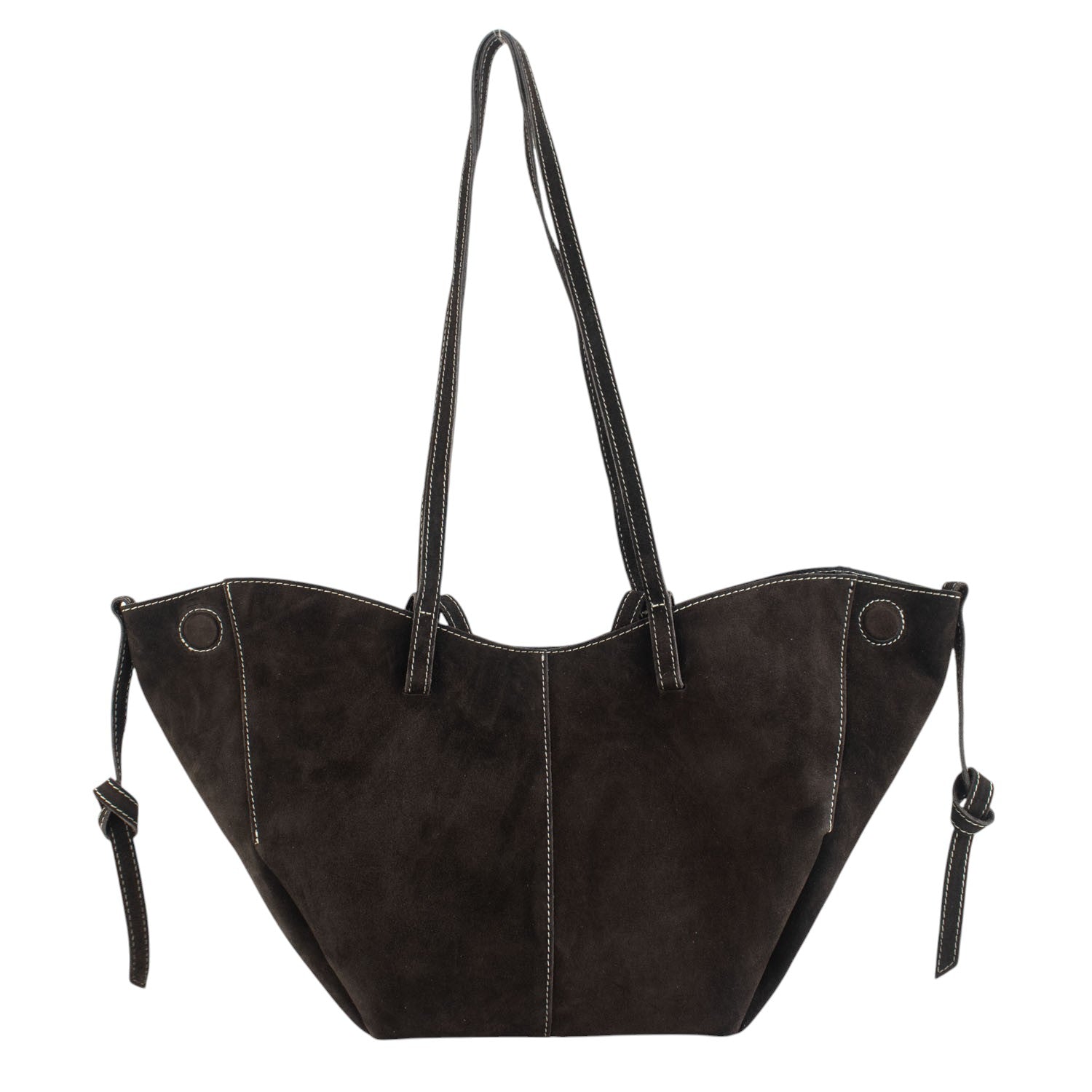 Bolso shopper Piel Pregato Venetto Marrón oscuro - KimondoShop