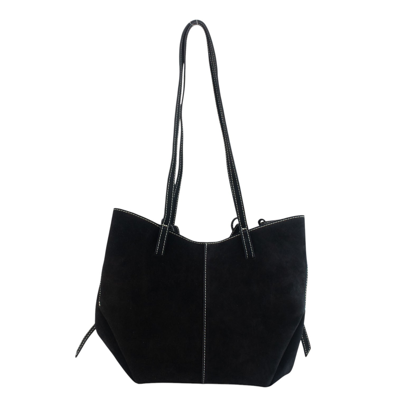 Bolso shopper Piel Pregato Venetto Negro - KimondoShop