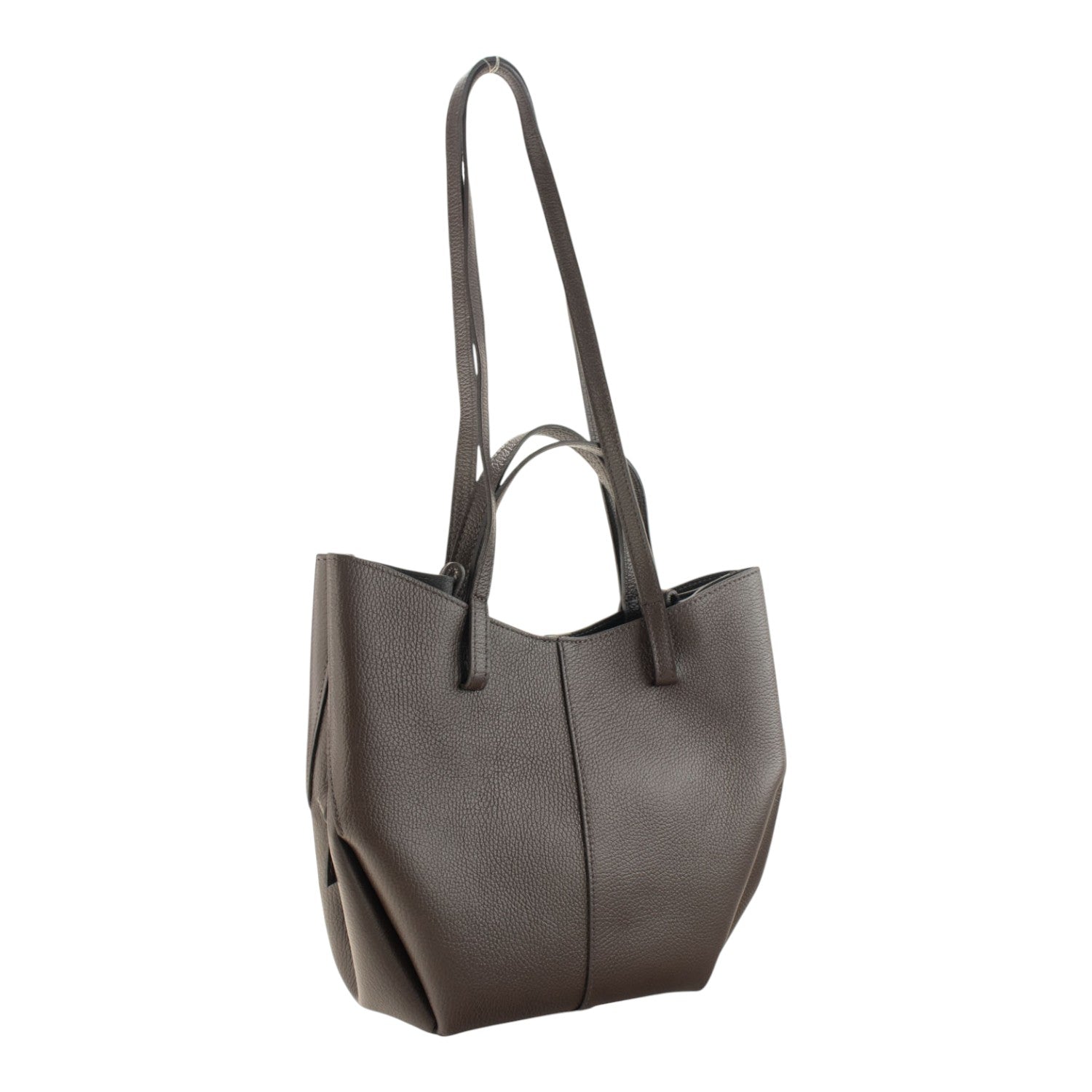 Bolso shopper Piel Pregato Venetto Soft Chocolate - KimondoShop